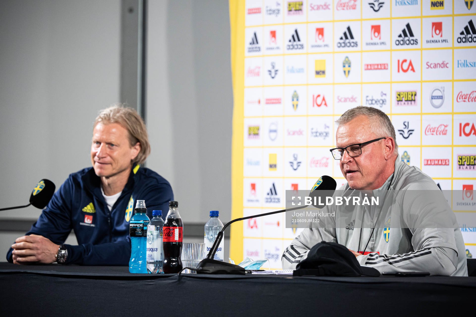 Stefan Pettersson, team manager, and Janne Andersson, head