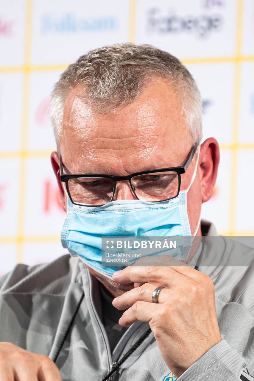 Janne Andersson, head coach of the Swedish national