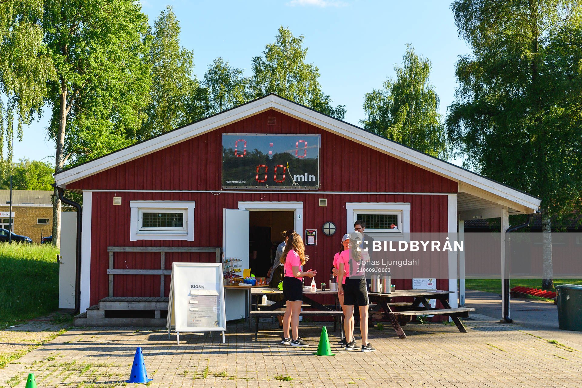 Kiosk före fotbollsmatchen i division 2 södra Götaland