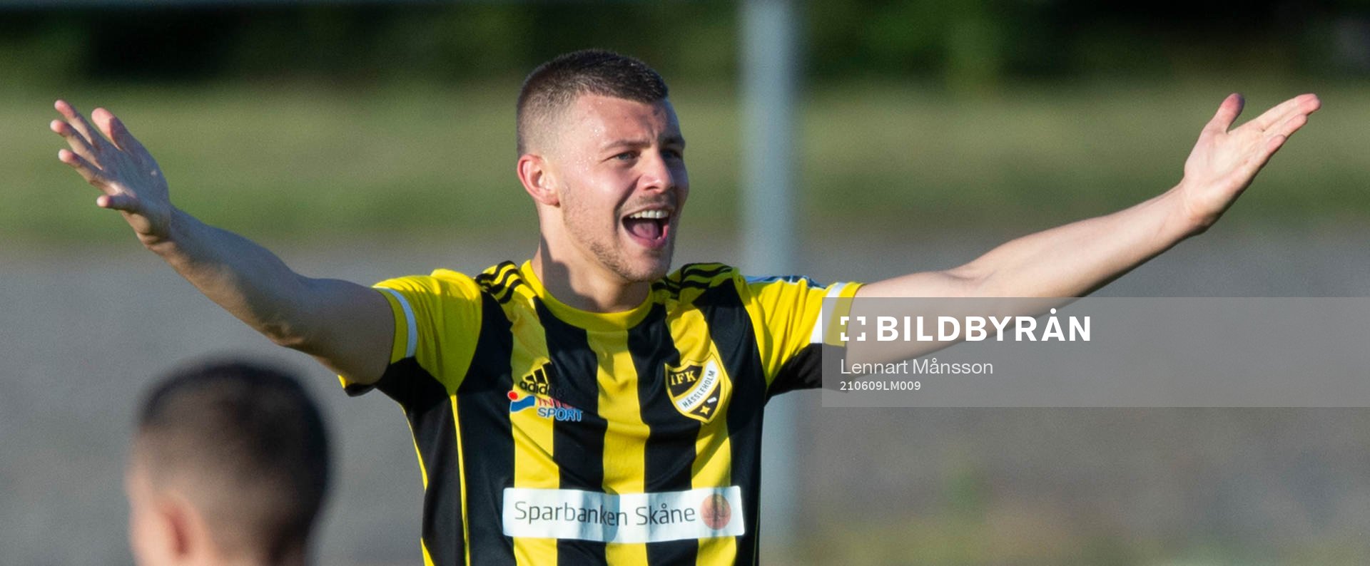 IFK Hässleholms Ivan Danielsson Andanovski i matchen i