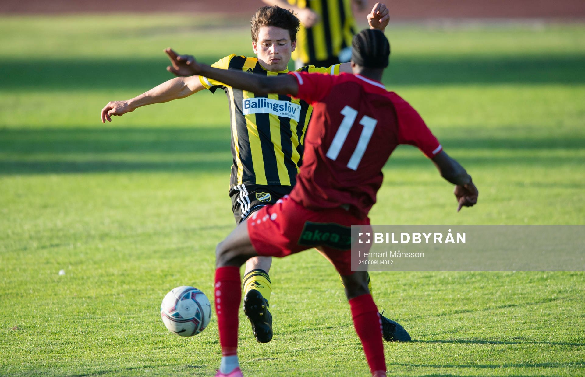 IFK Hässleholms Isak Orajärvi i matchen i division 2
