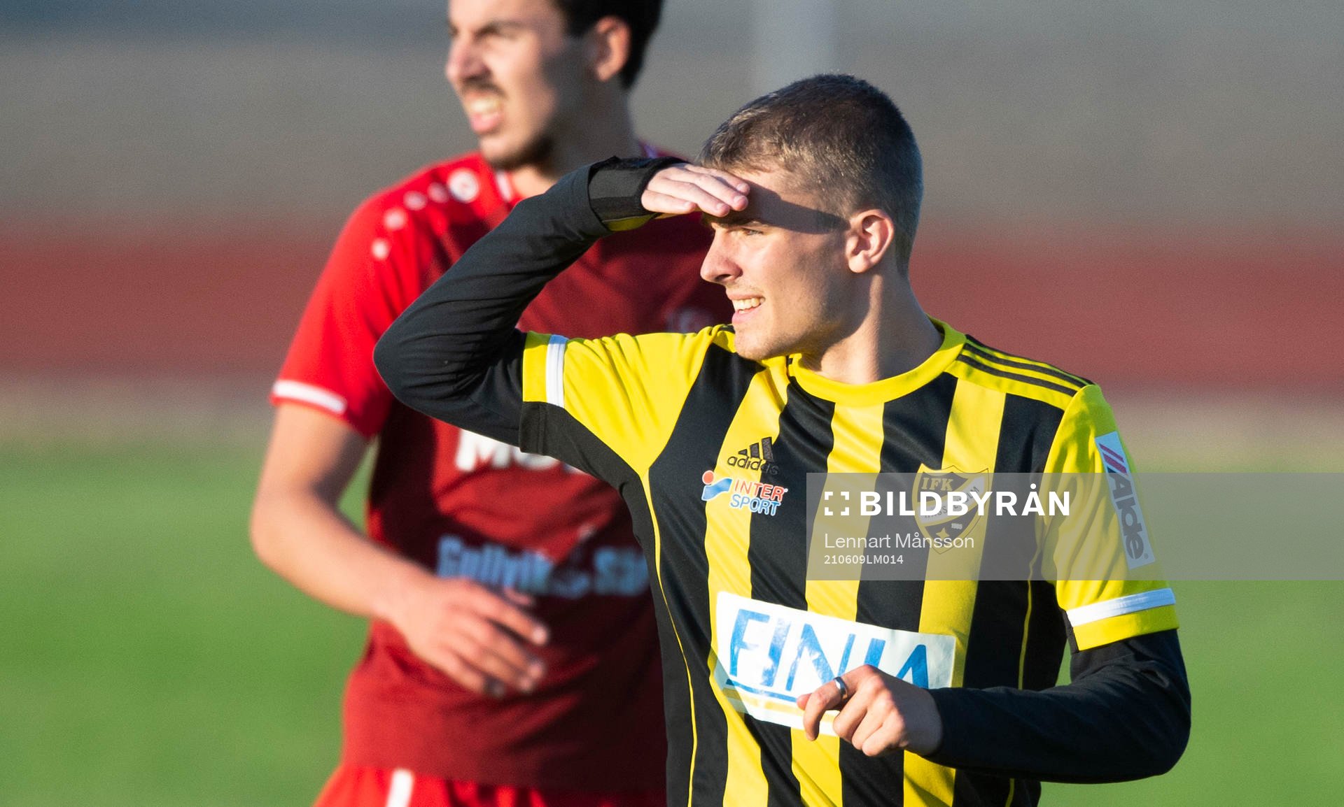 IFK Hässleholms Elliot Nilsson i matchen i division 2 Södra Götaland mellan Prespa Birlik och IFK Hässleholm i Hässleholm 9 juni 2021.