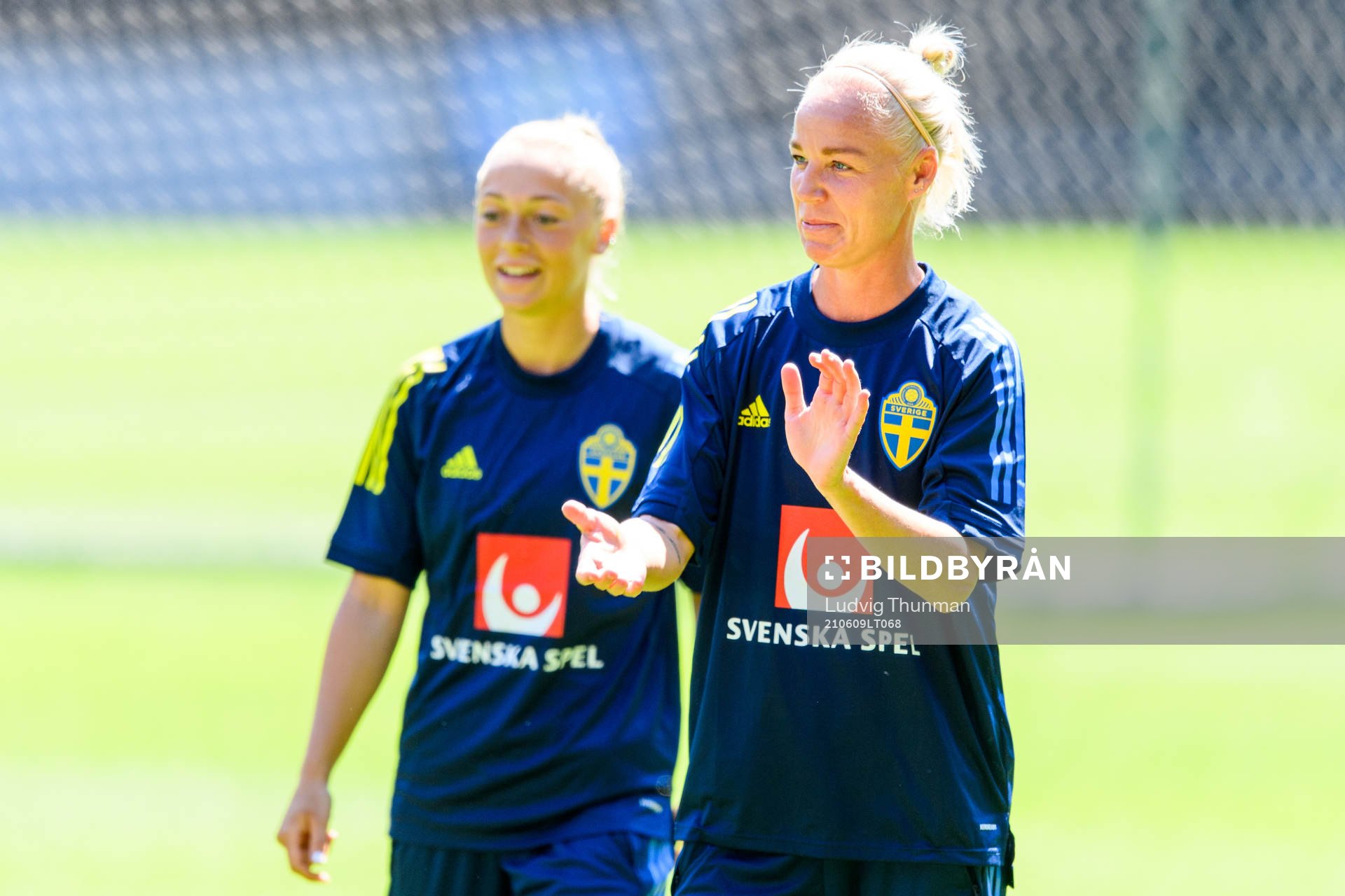 Hanna Bennison and Caroline Seger