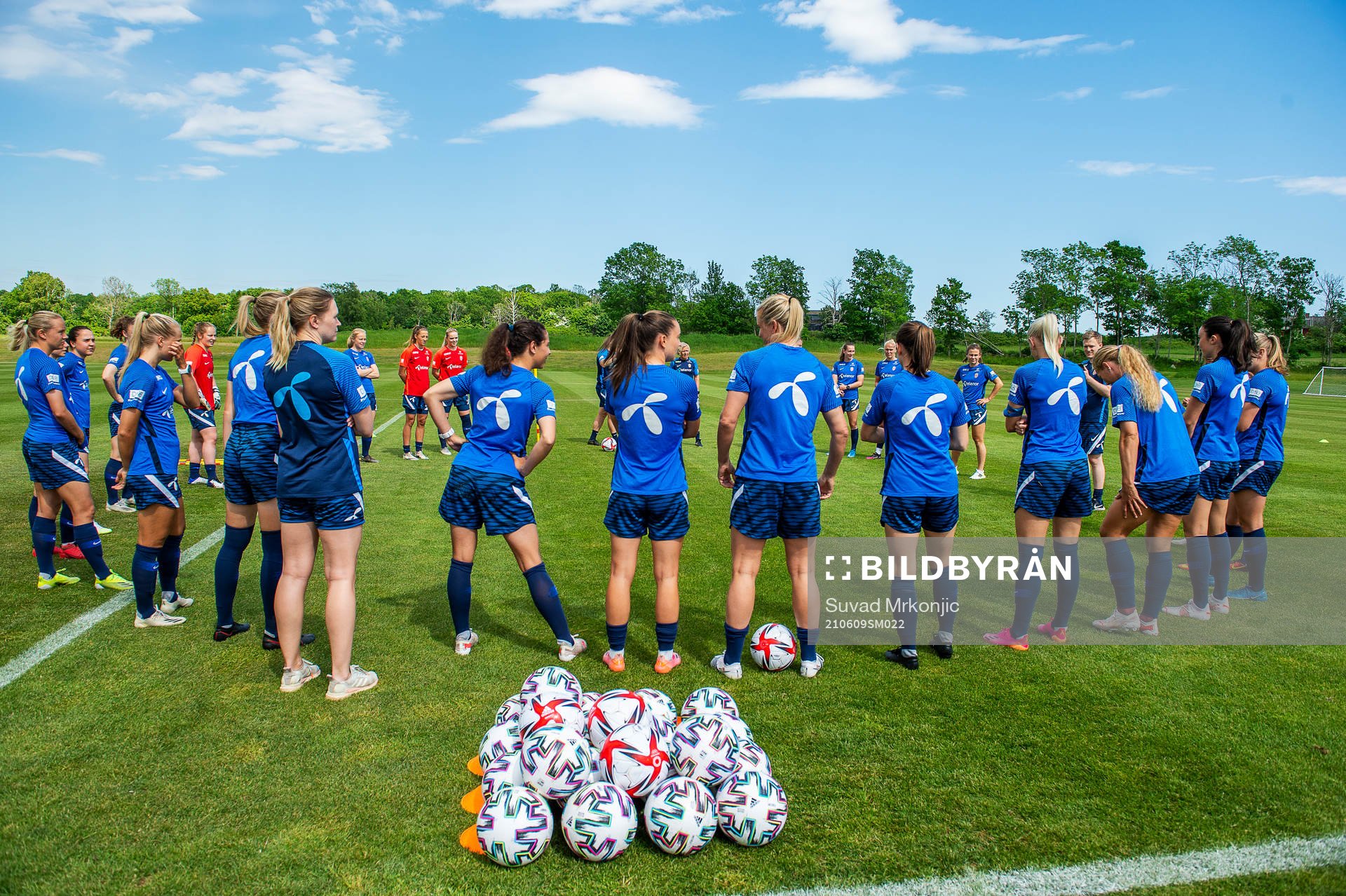 Players of the Norwegian women’s national football team