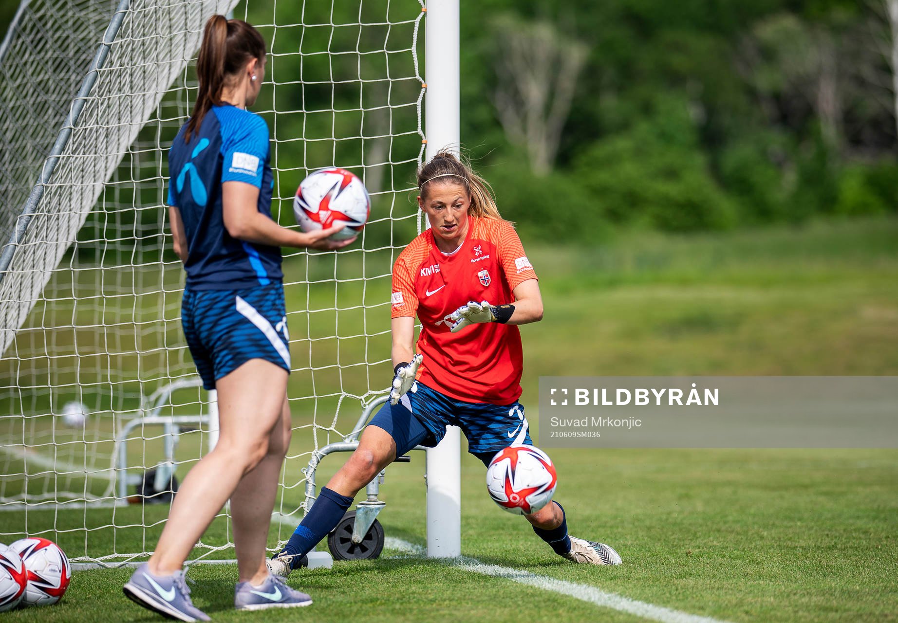 Goalkeeper Cecilie Hauståker Fiskerstrand of the Norwegian