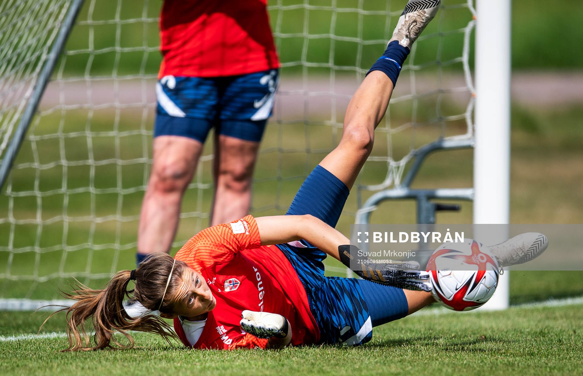 Goalkeeper Cecilie Hauståker Fiskerstrand of the Norwegian