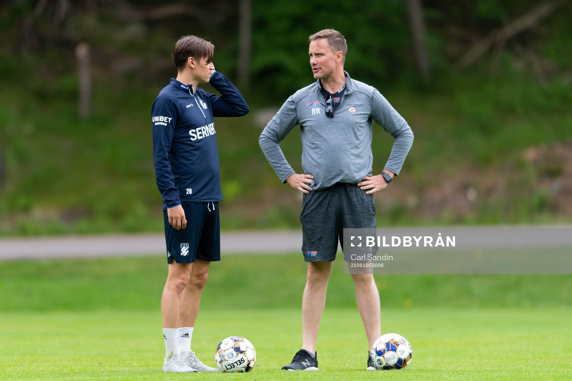 IFK Göteborgs Simon Thern och Frölundas tränare Roger