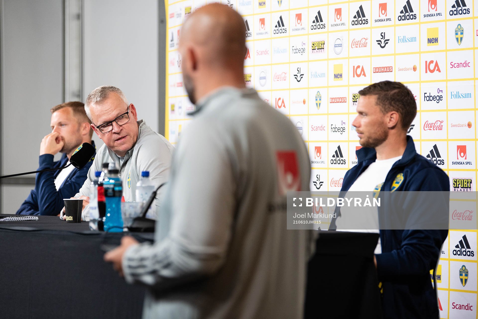 Sebastian Larsson, Janne Andersson, head coach and Marcus
