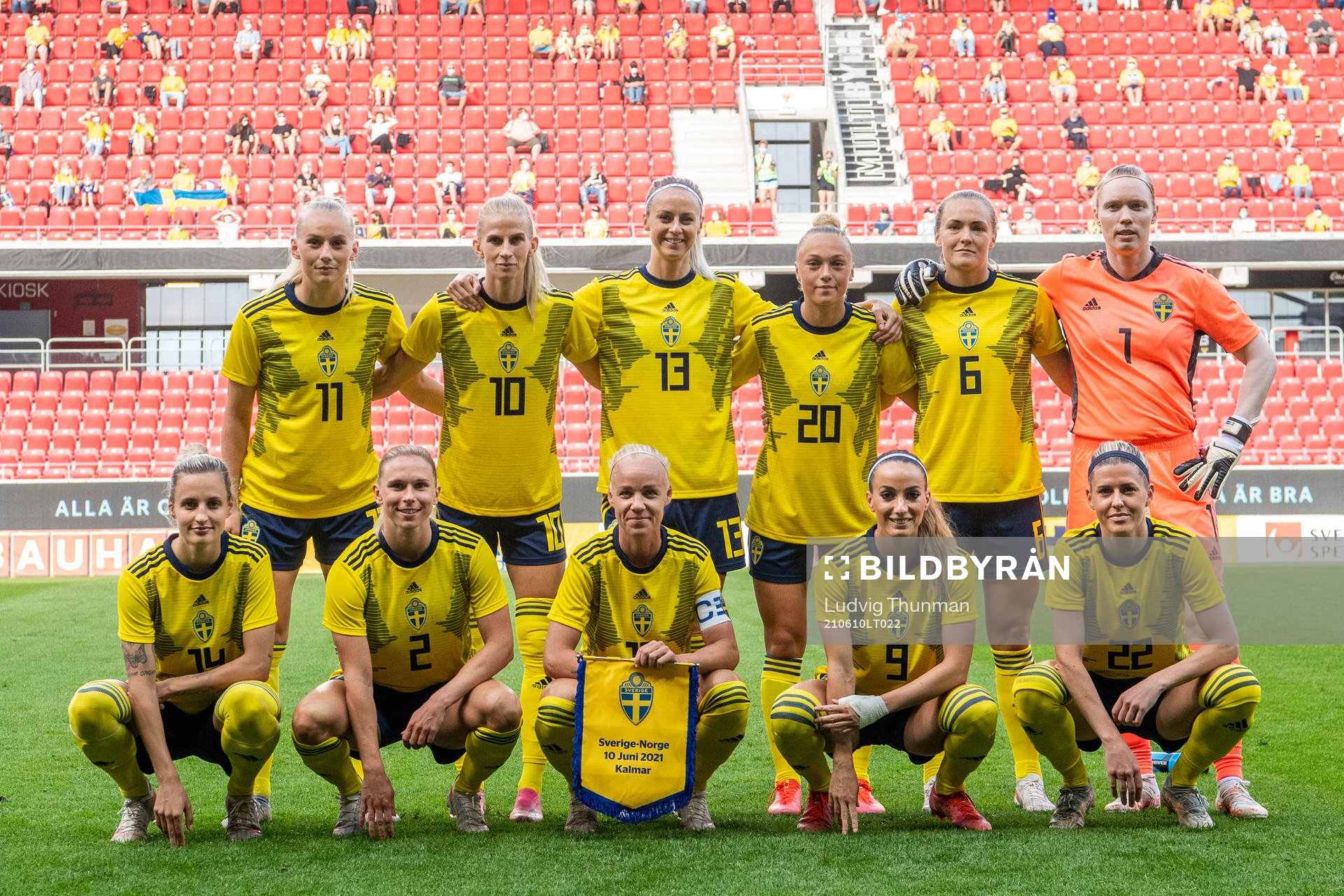 Stina Blackstenius, Sofia Jakobsson, Amanda Ilestedt, Hanna