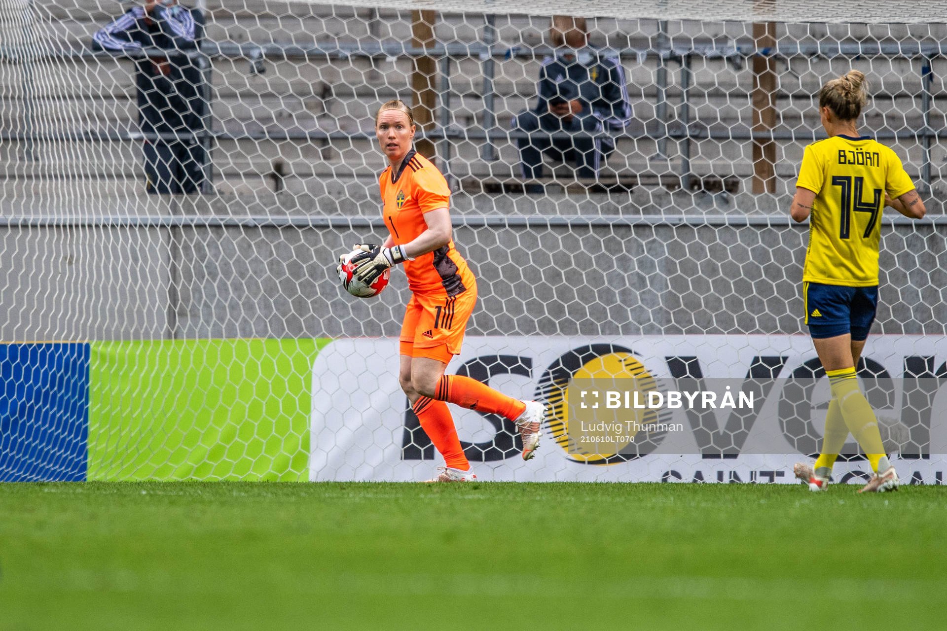 Goalkeeper Hedvig Lindahl of Sweden