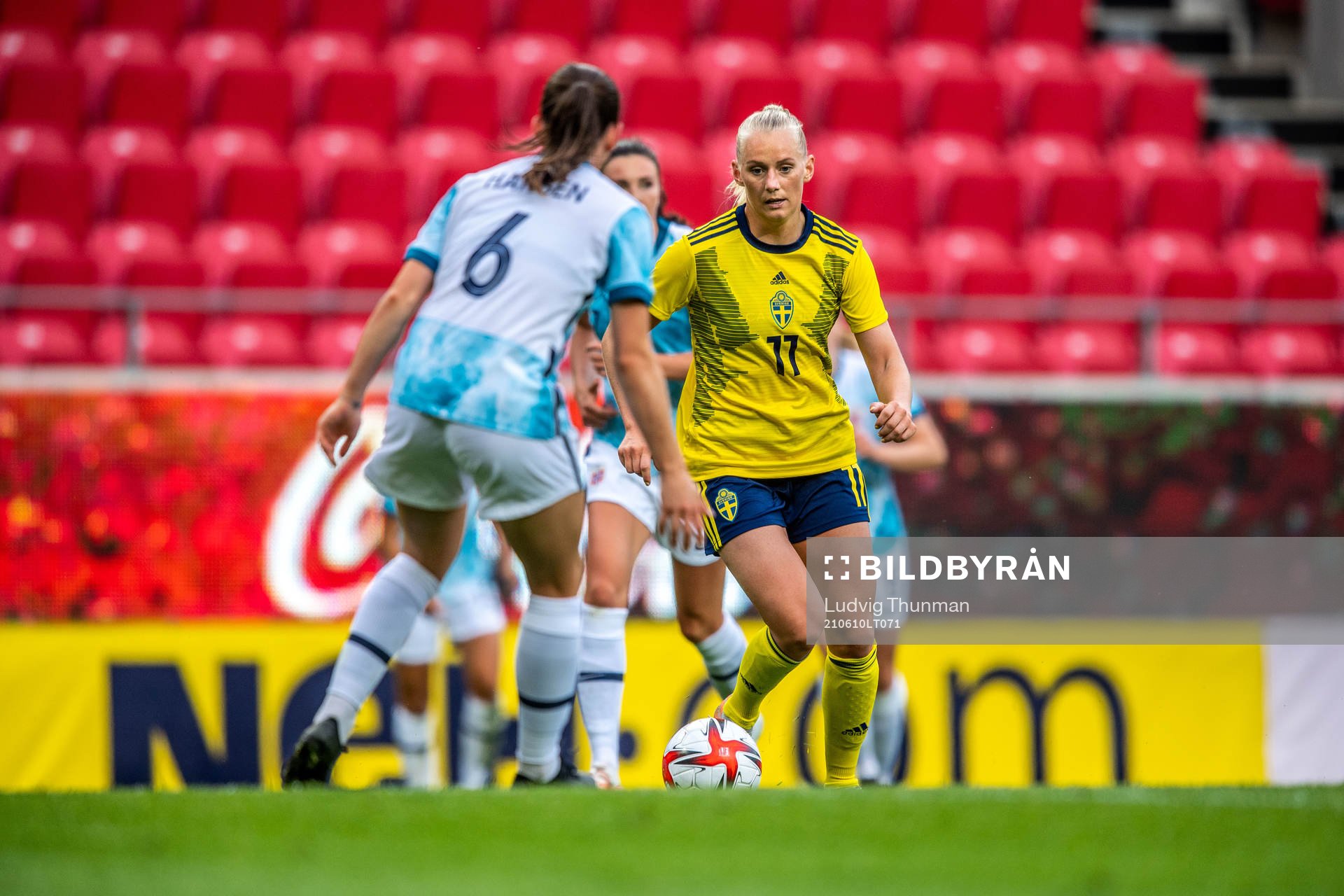 Stina Blackstenius of Sweden