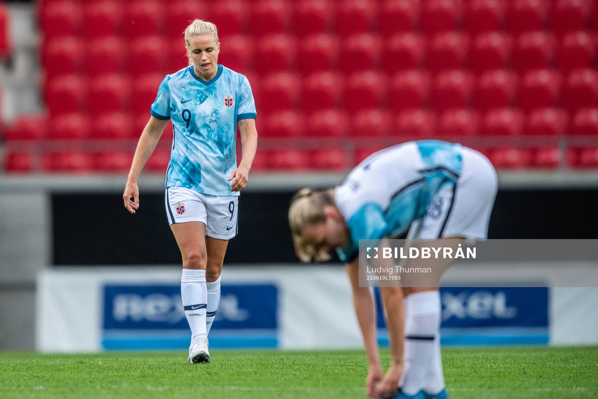 Elise Hove Thorsnes of Norway looks dejected