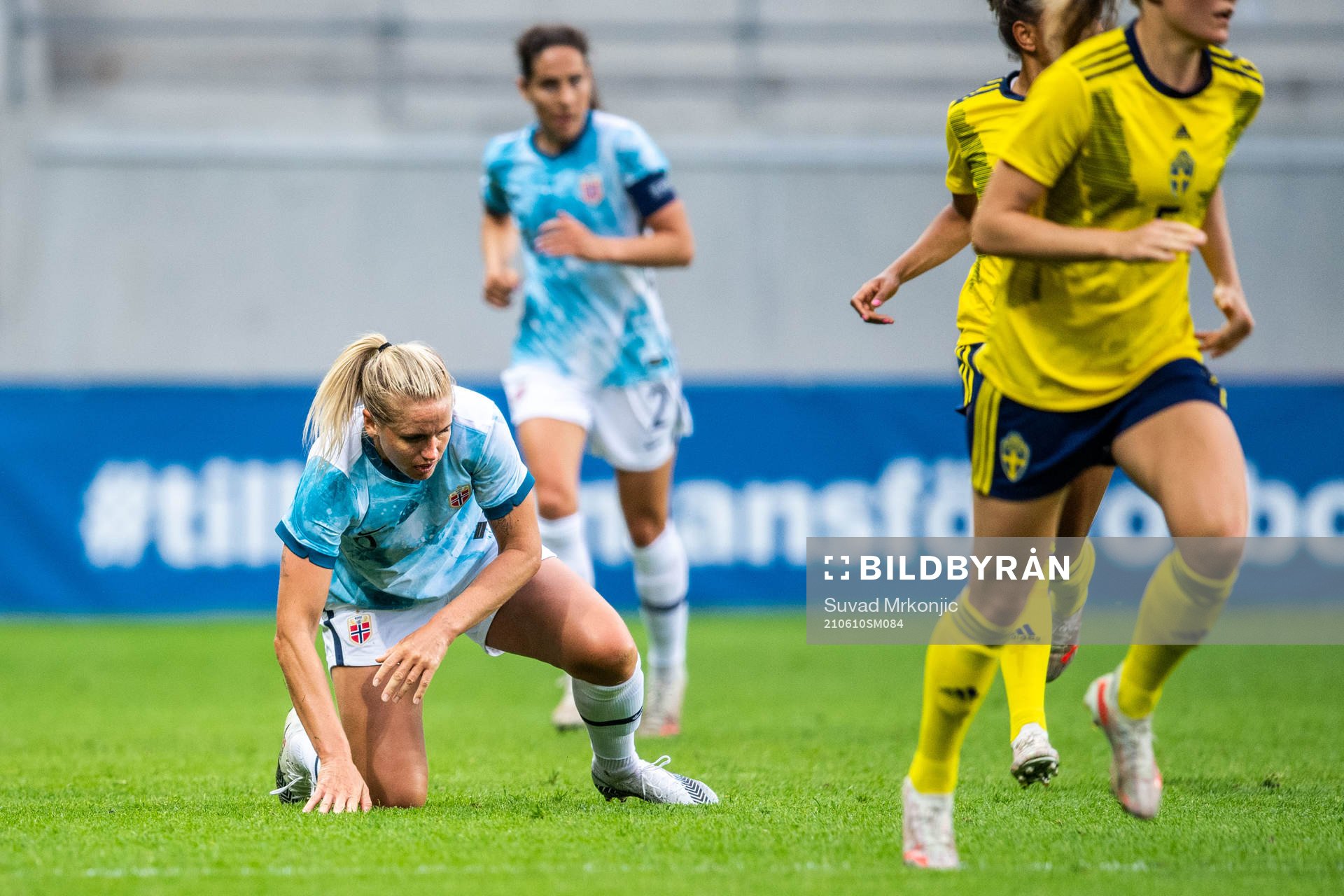 Elise Hove Thorsnes of Norway looks dejected