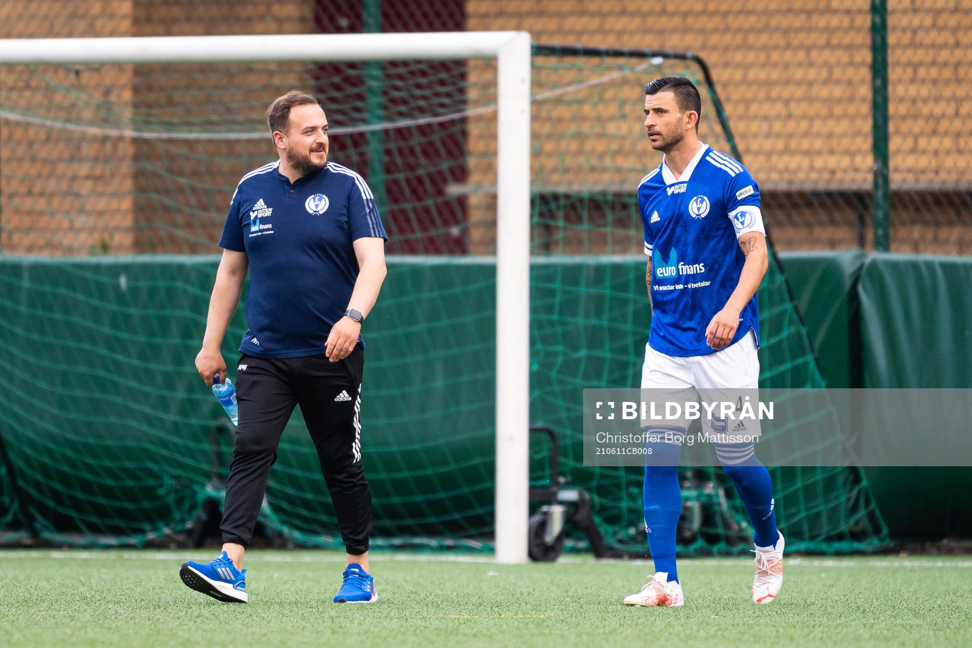 Lunds SKs tränare Nehar Maliqi och Behrang Safari