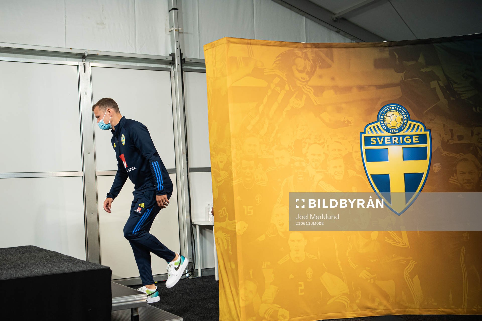 Viktor Claesson of the Swedish national football team at a