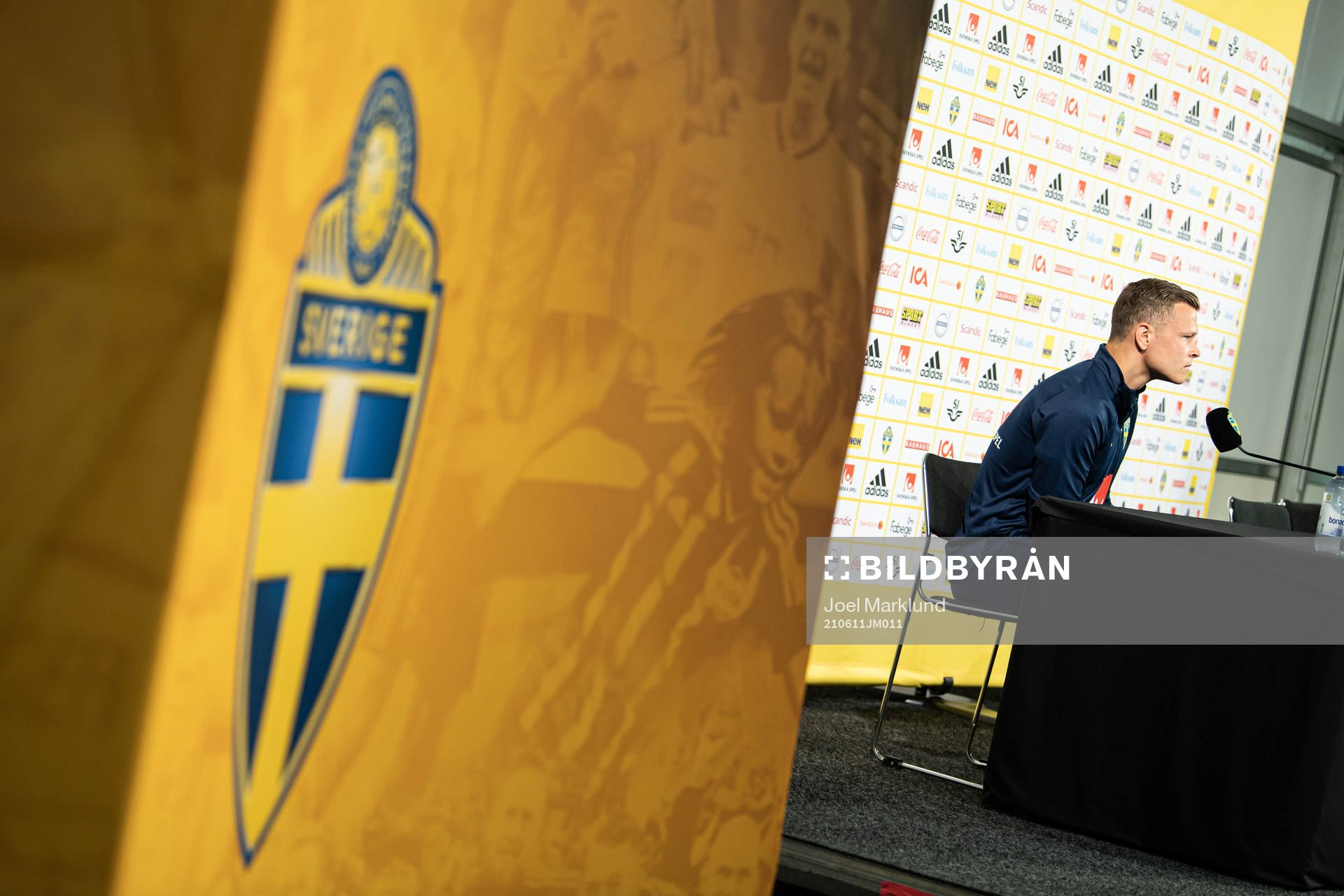 Viktor Claesson of the Swedish national football team at a