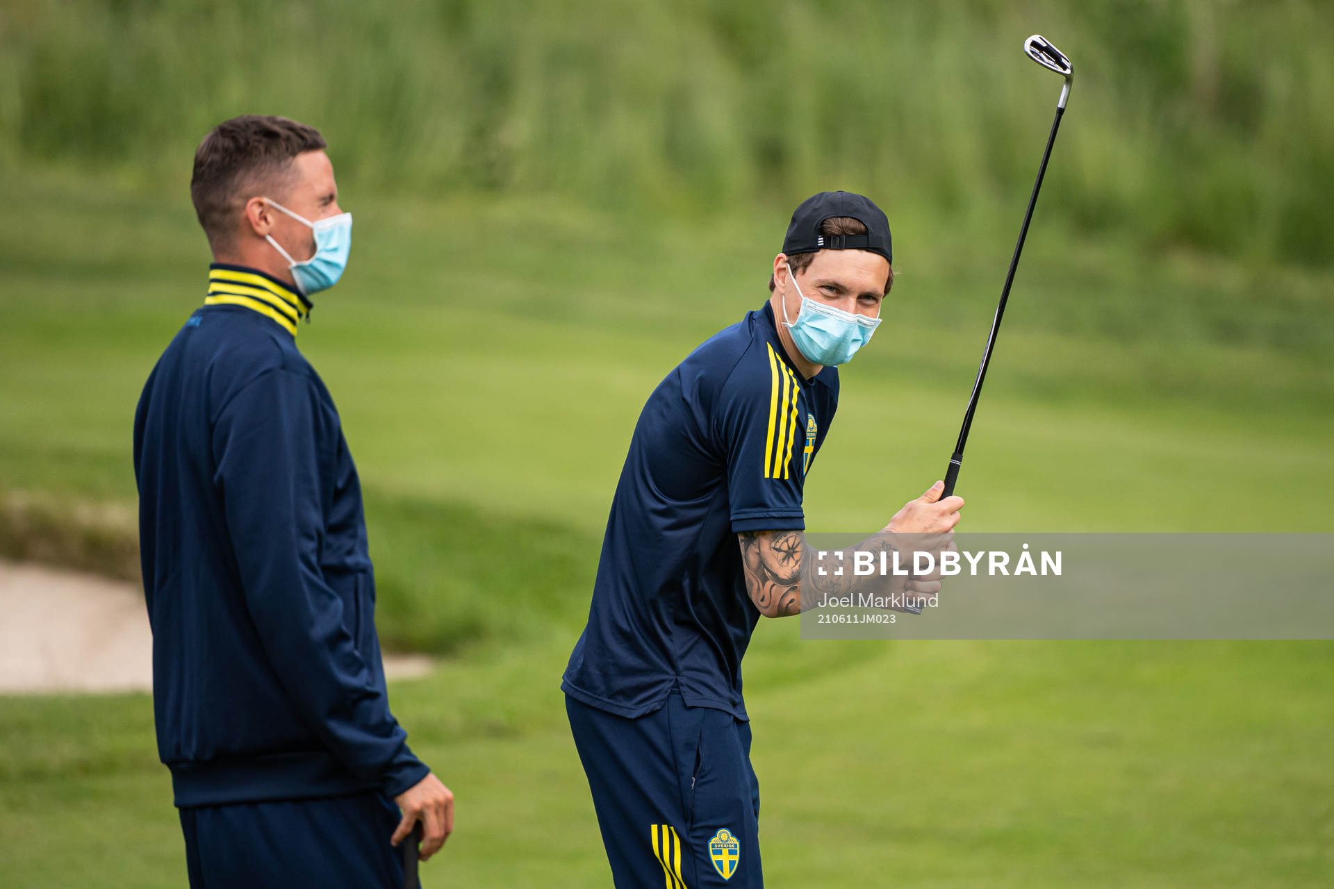 Mikael Lustig and Victor Nilsson Lindelöf of the Swedish