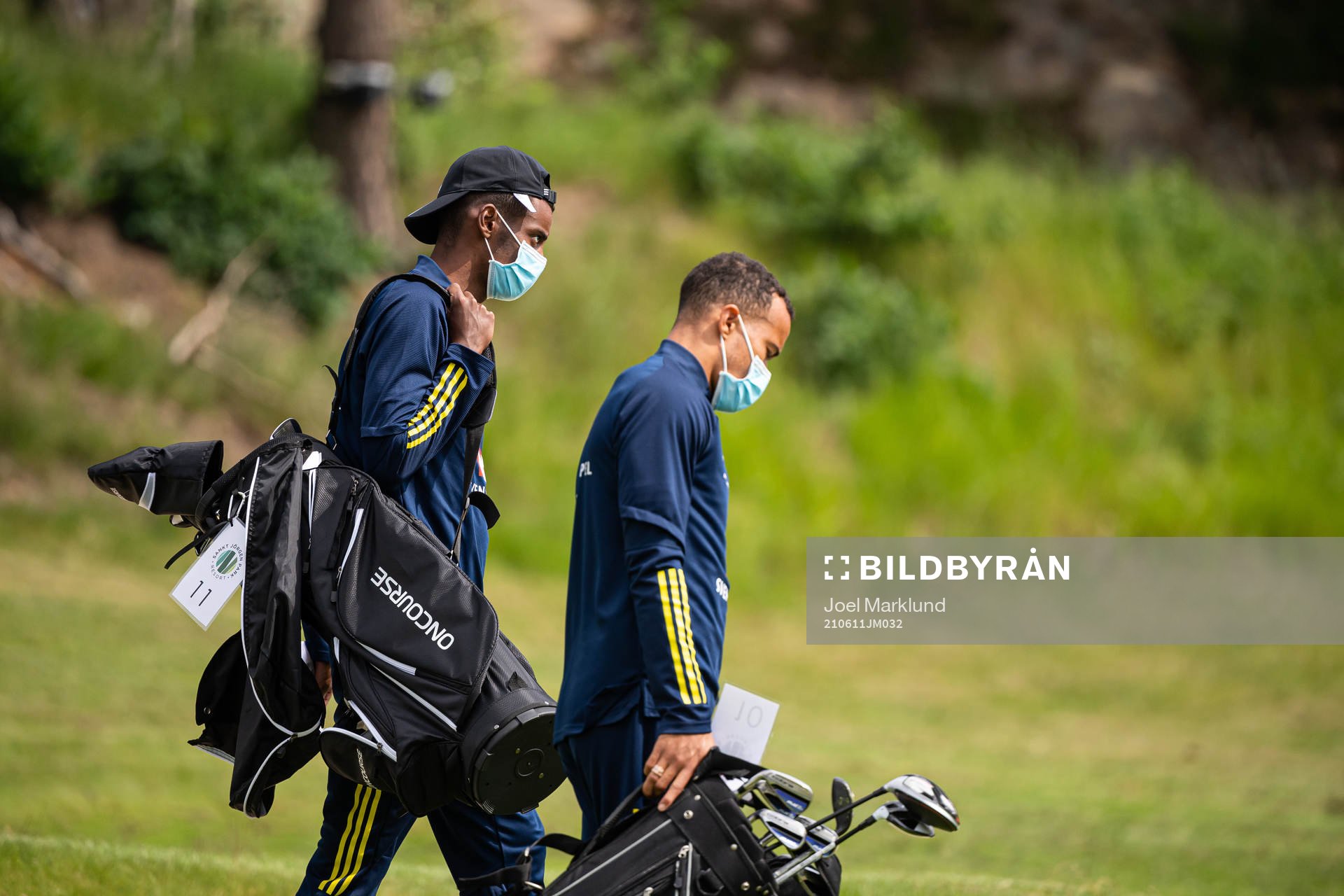 Alexander Isak and Robin Quaison of the Swedish national