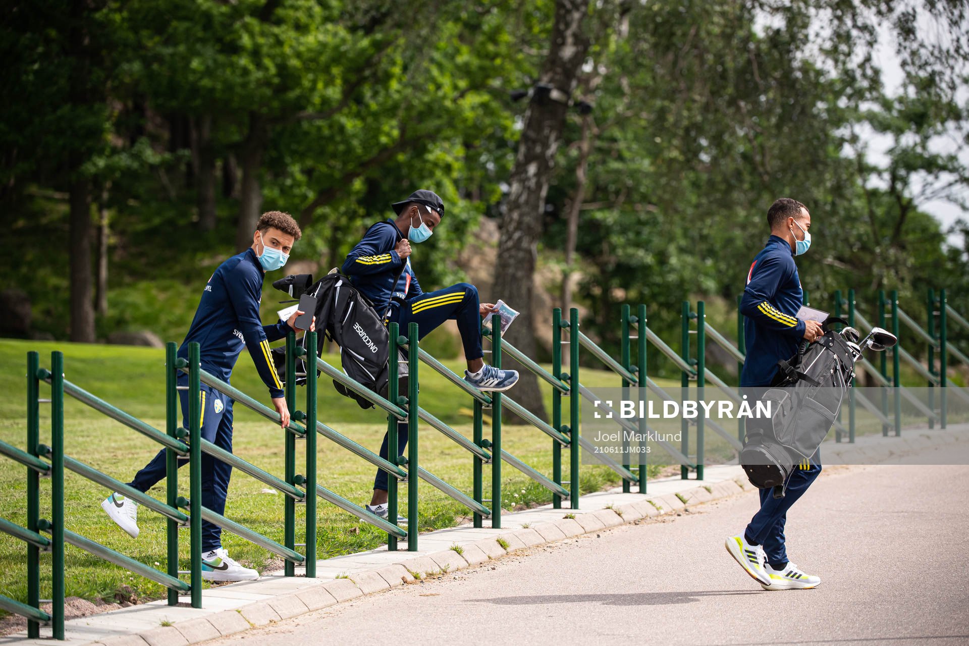 Jordan Larsson, Alexander Isak and Robin Quaison of the