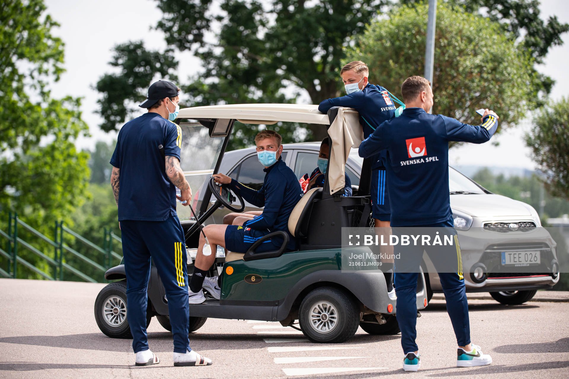 Jacob Rinne, Isaac Kiese Thelin and Jesper Karlsson of the
