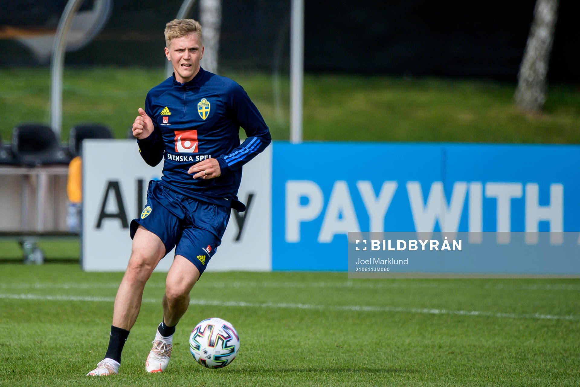 Joakim Nilsson of the Swedish national football team's