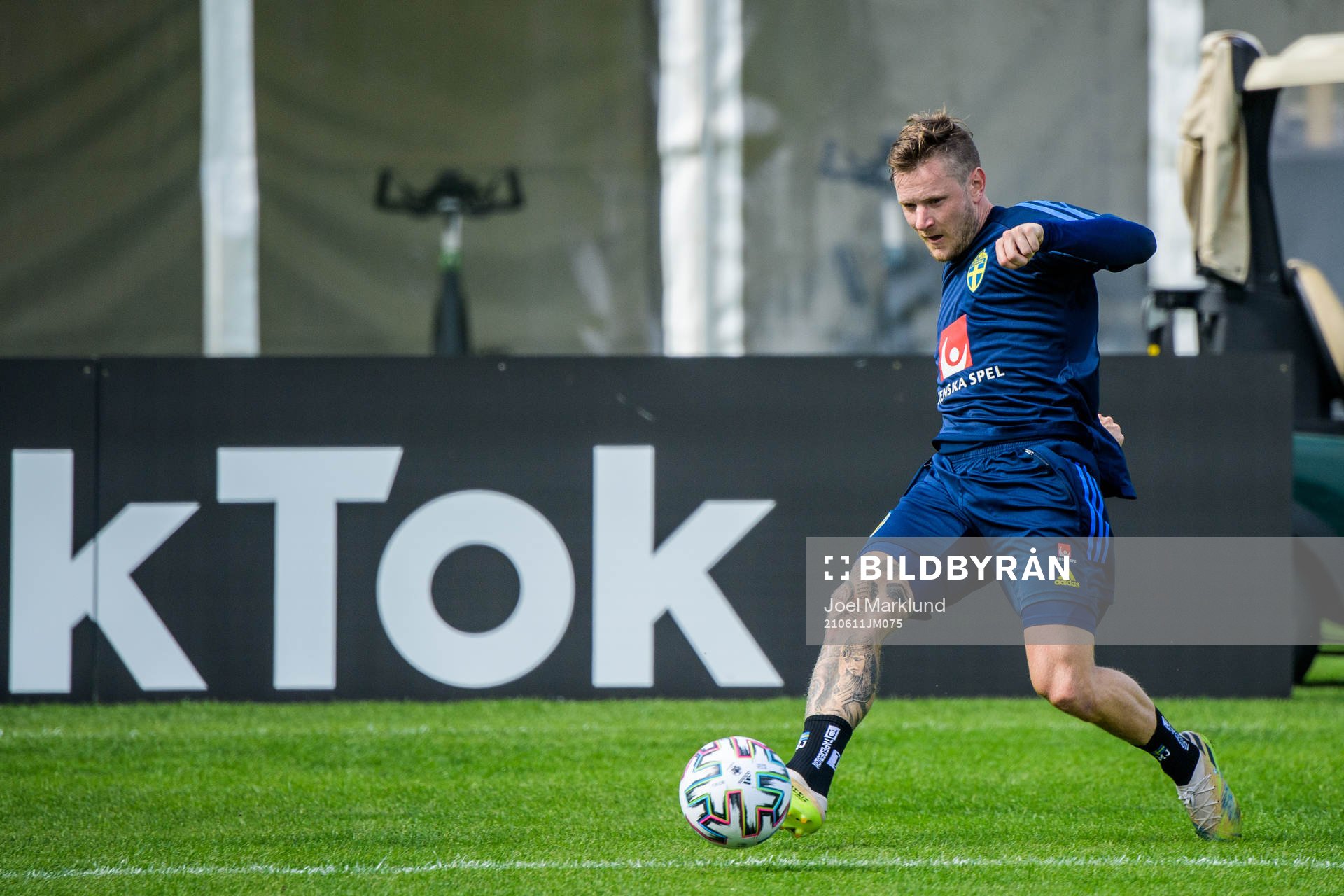 Mattias Johansson of the Swedish national football team's