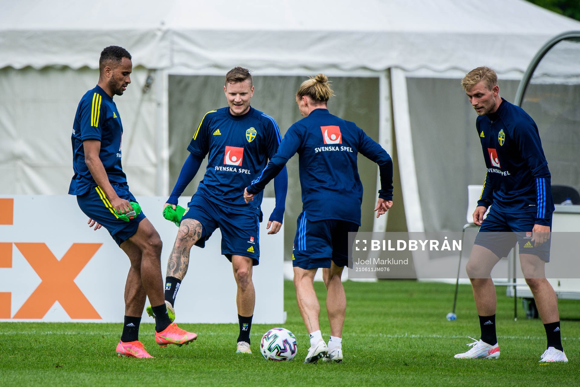 Isaac Kiese Thelin, Mattias Joahsson, Niclas Hult and Jacob