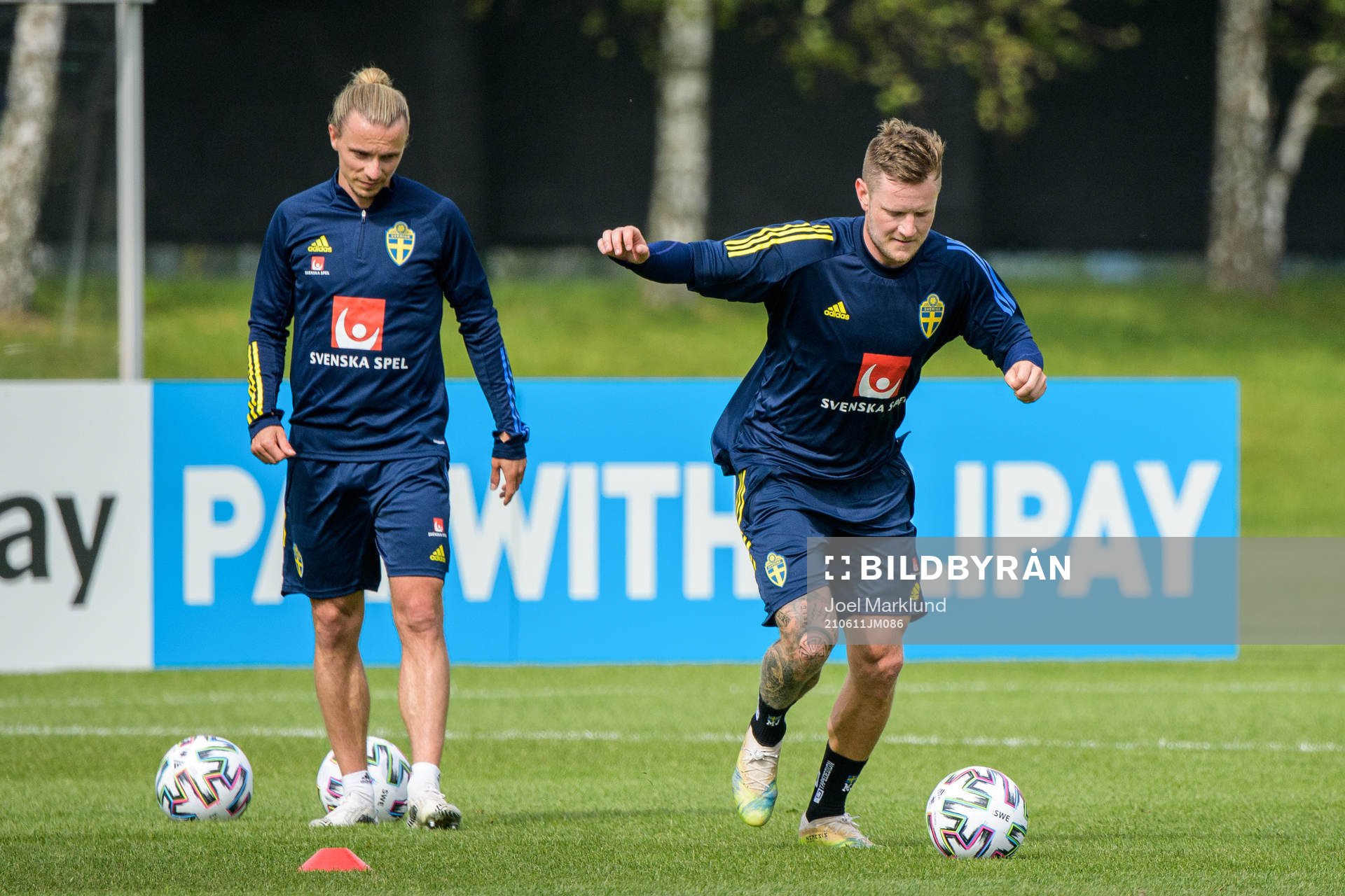 Niclas Hult and Mattias Johansson of the Swedish national