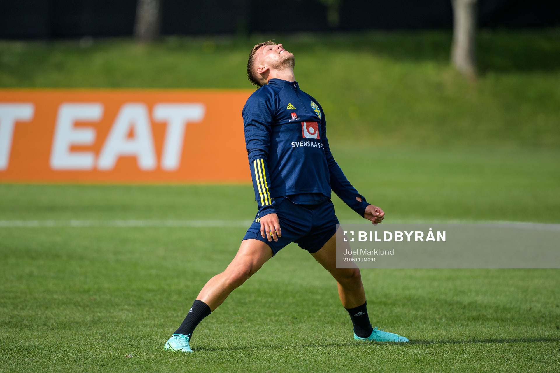 Jesper Karlsson of the Swedish national football team's
