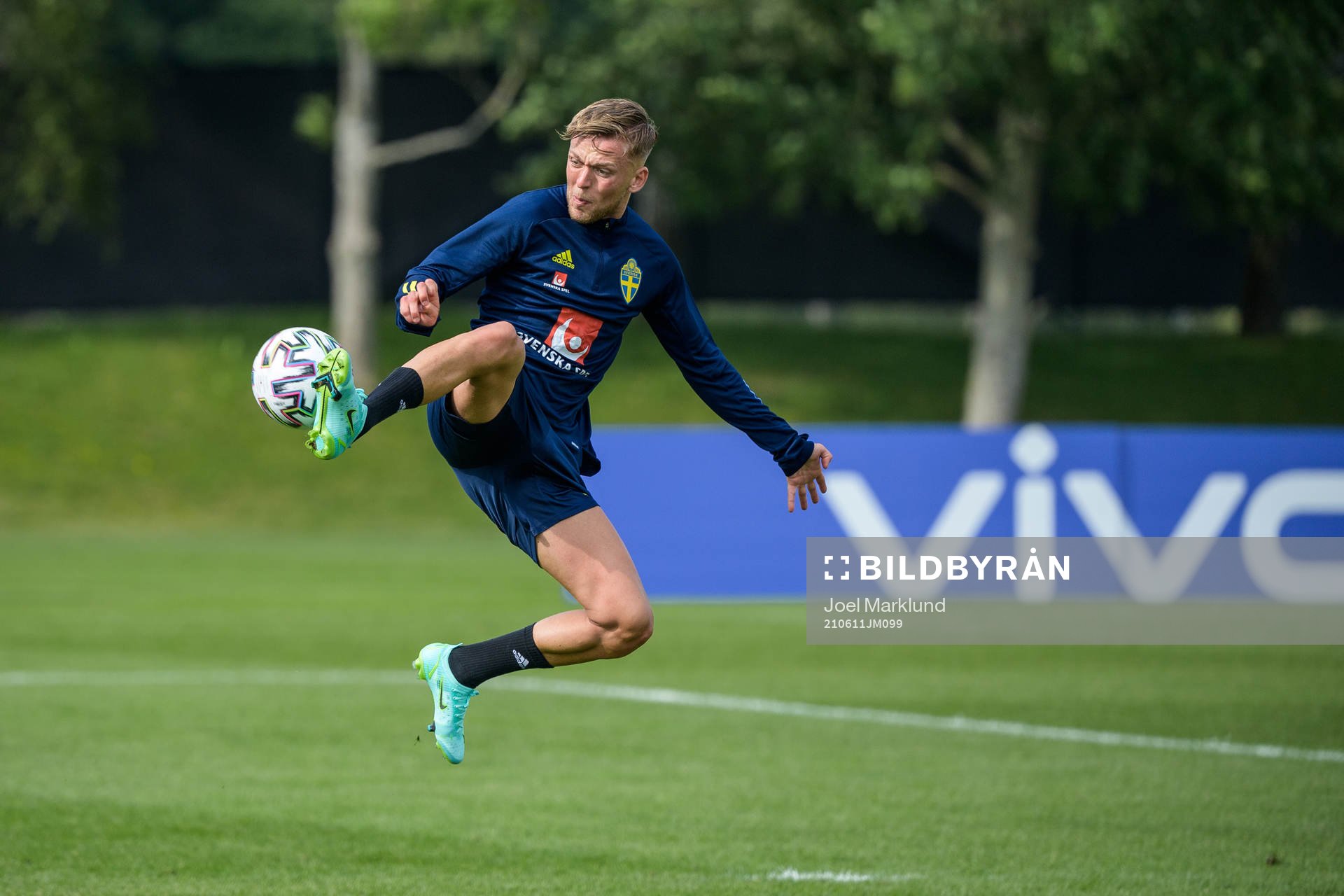 Jesper Karlsson of the Swedish national football team's