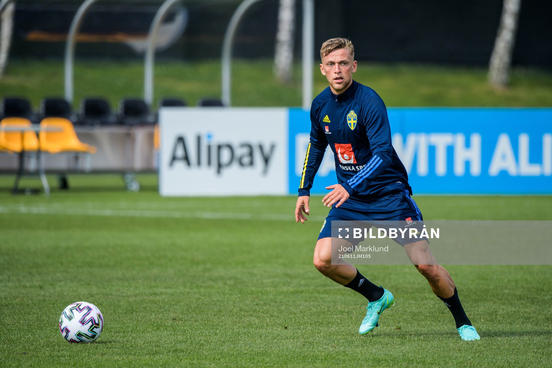 Jesper Karlsson of the Swedish national football team's
