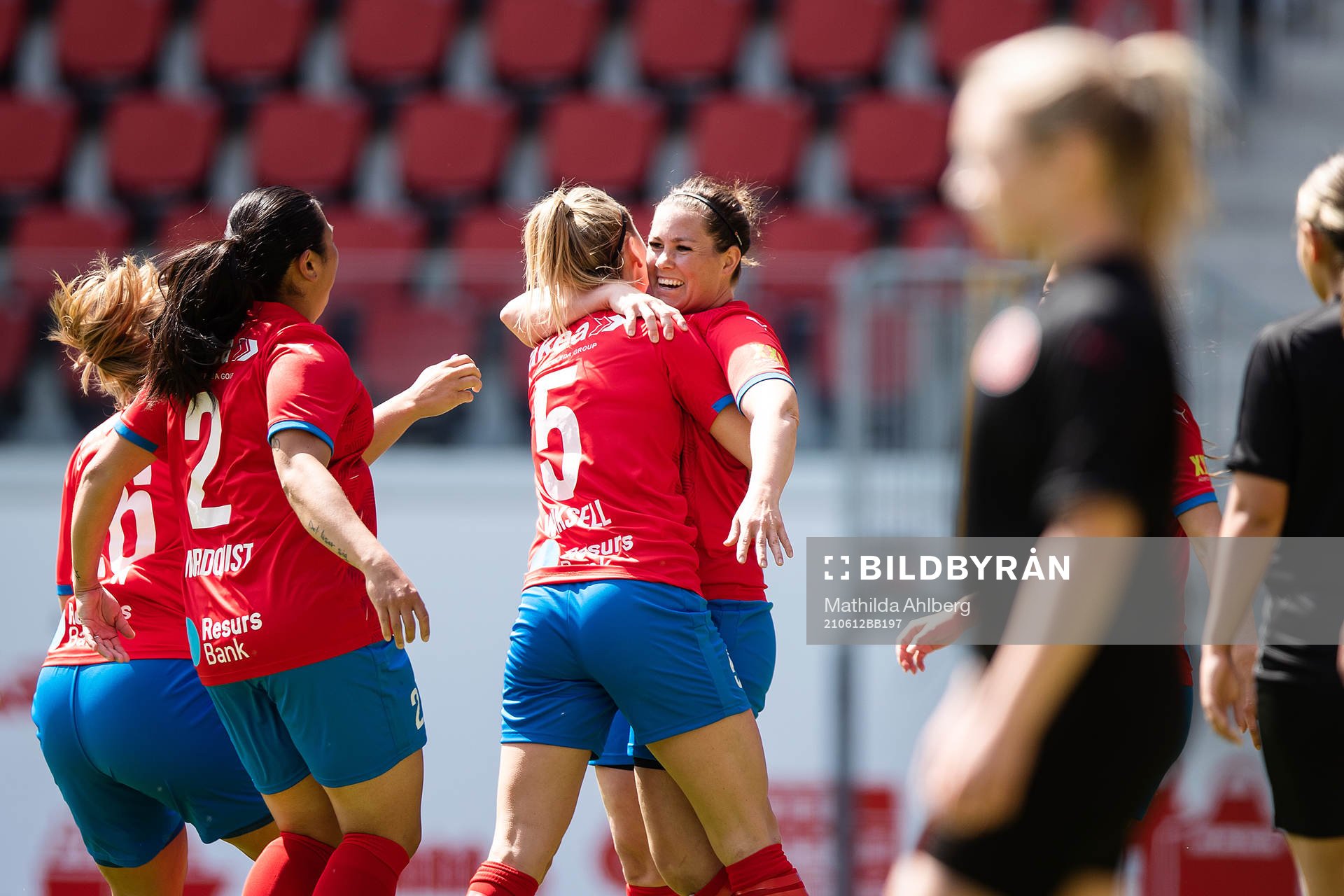Helsingborgs Mia Westerblad jublar