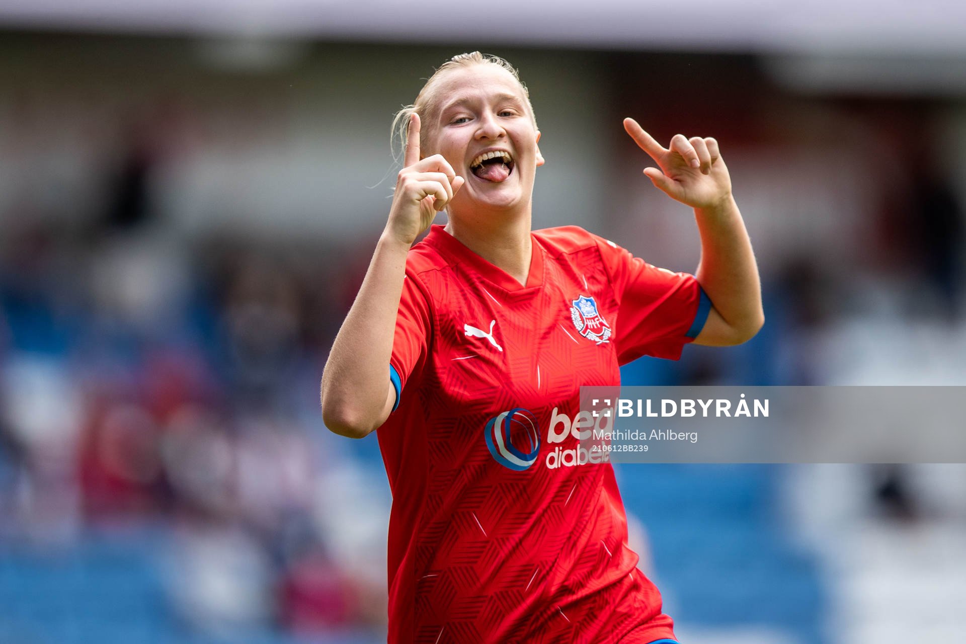 Helsingborgs Maya Waltersson jublar