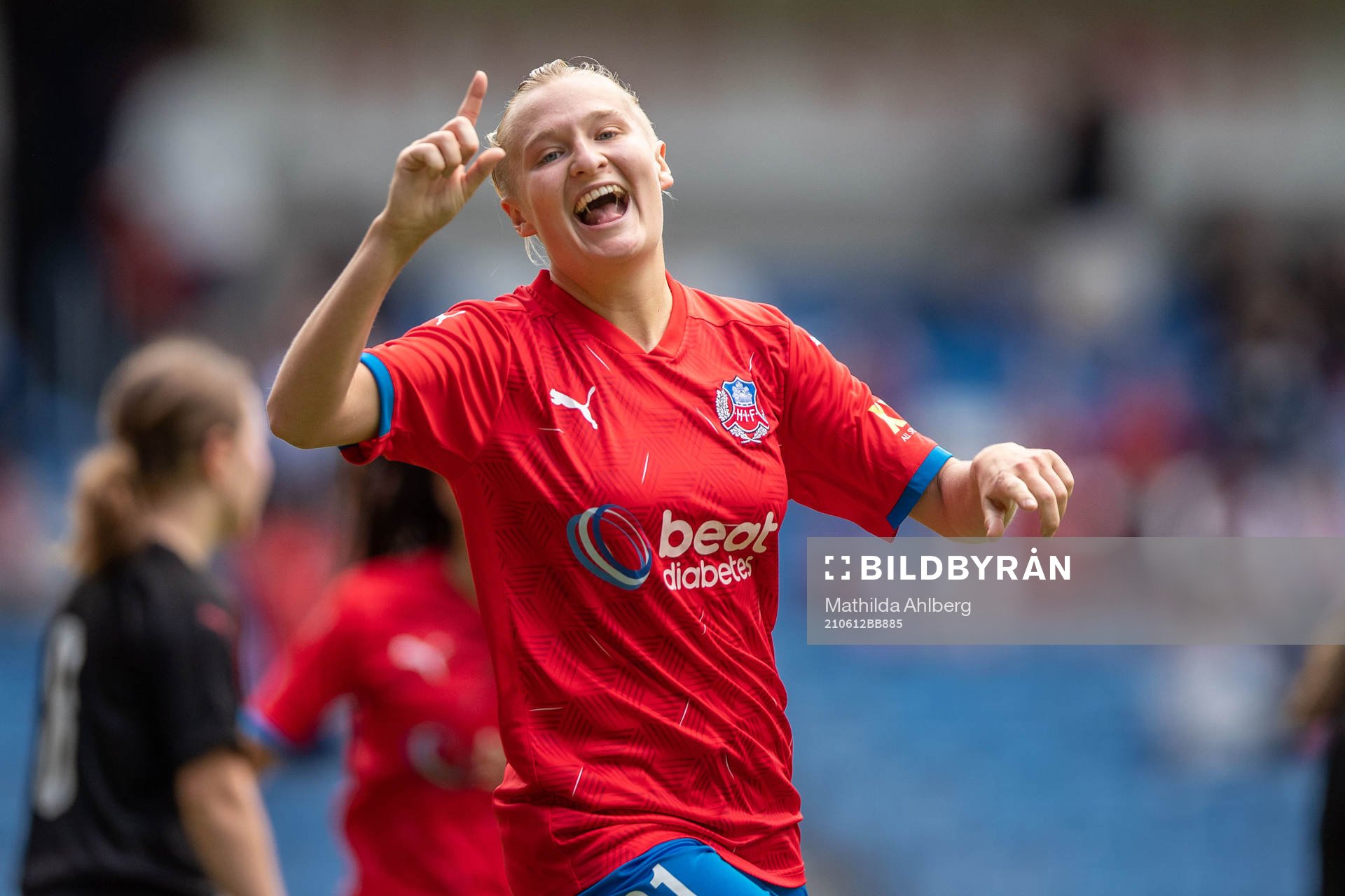 Helsingborgs Maya Waltersson jublar