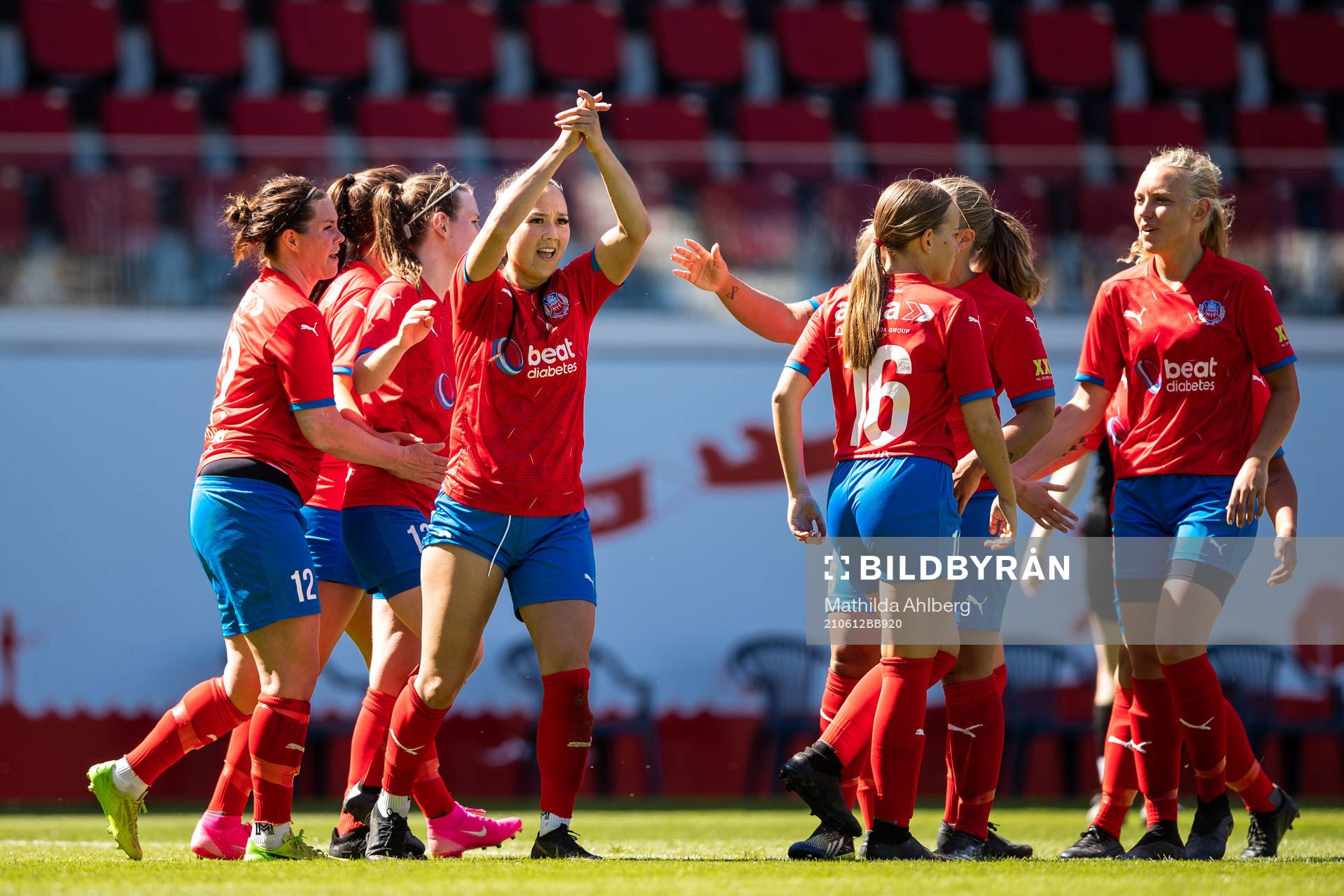 Helsingborgs Isabel Aguilar jublar