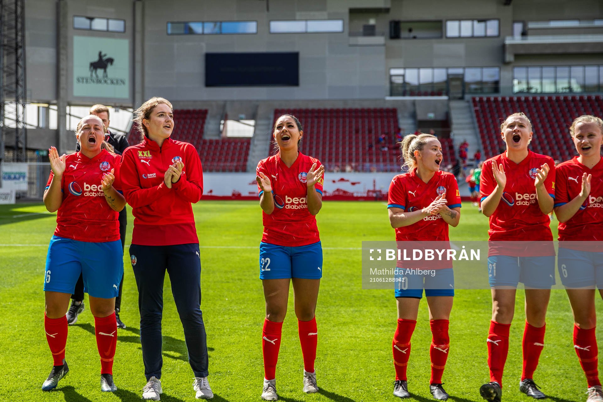 Helsingborgs spelare jublar