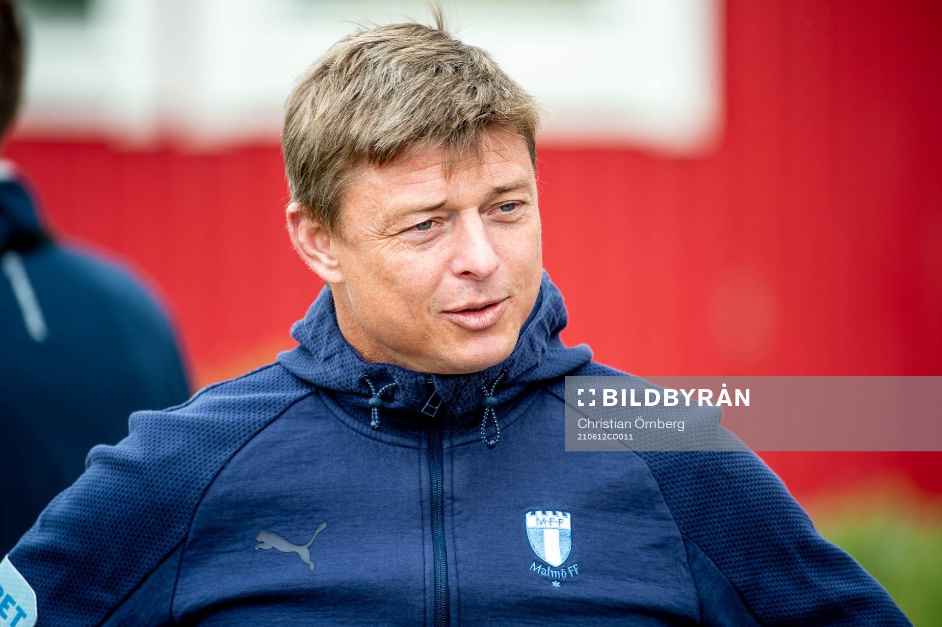 Malmö FFs huvudtränare Jon Dahl Tomasson innan