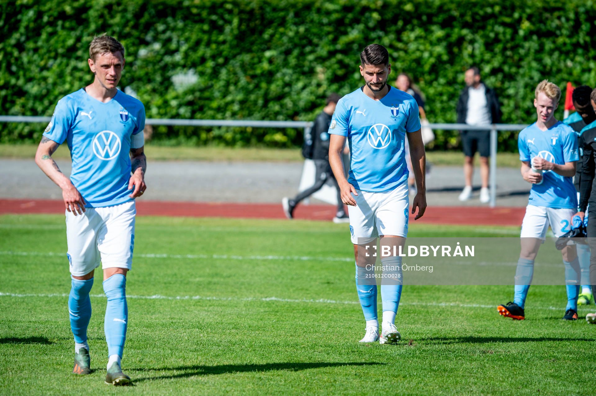 Malmö FFs Sören Rieks och Antonio Colak deppar