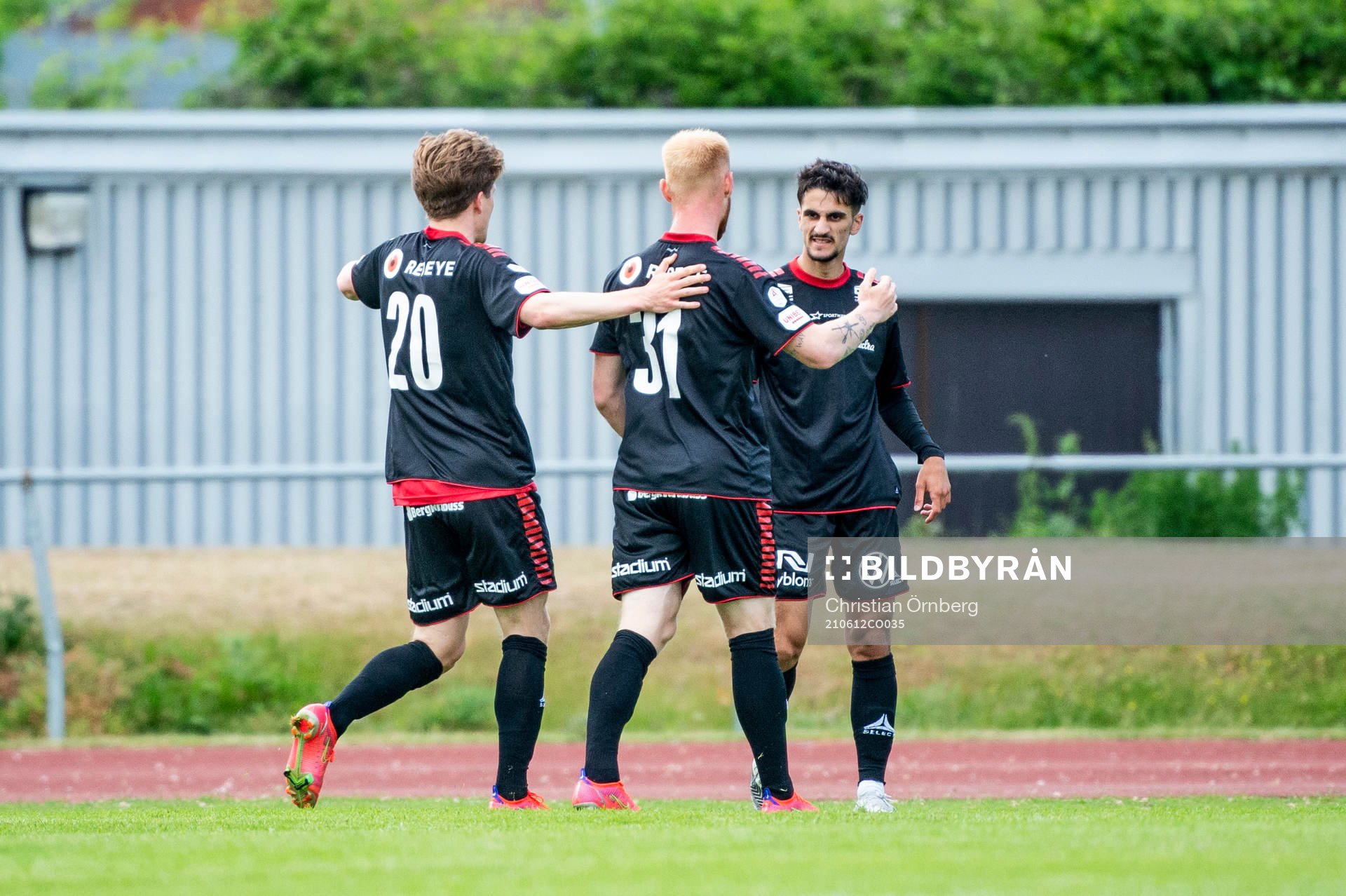 Kalmars Noah Shamoun gör 0-1 och jublar