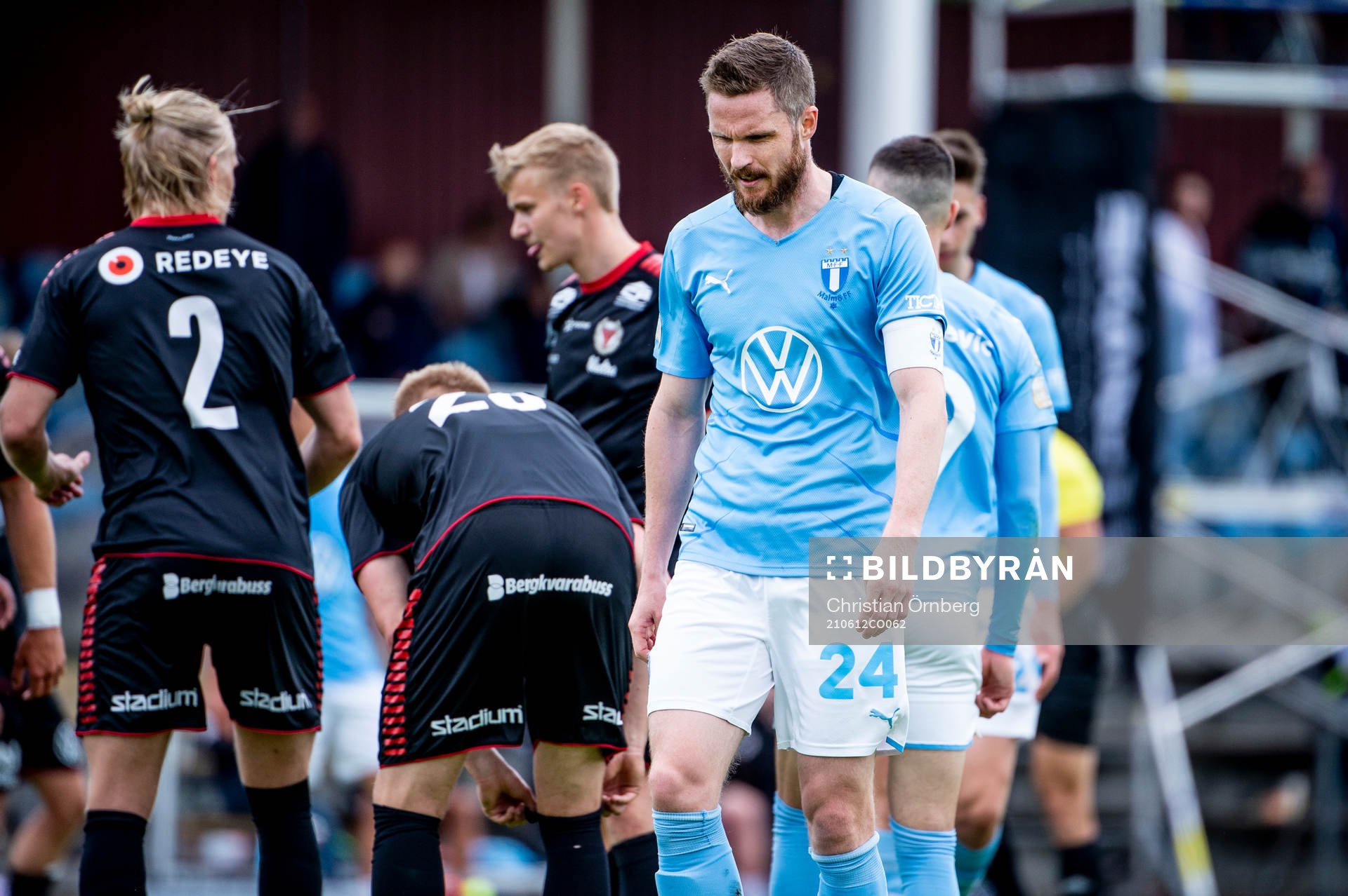 Malmö FFs Lasse Nielsen deppar