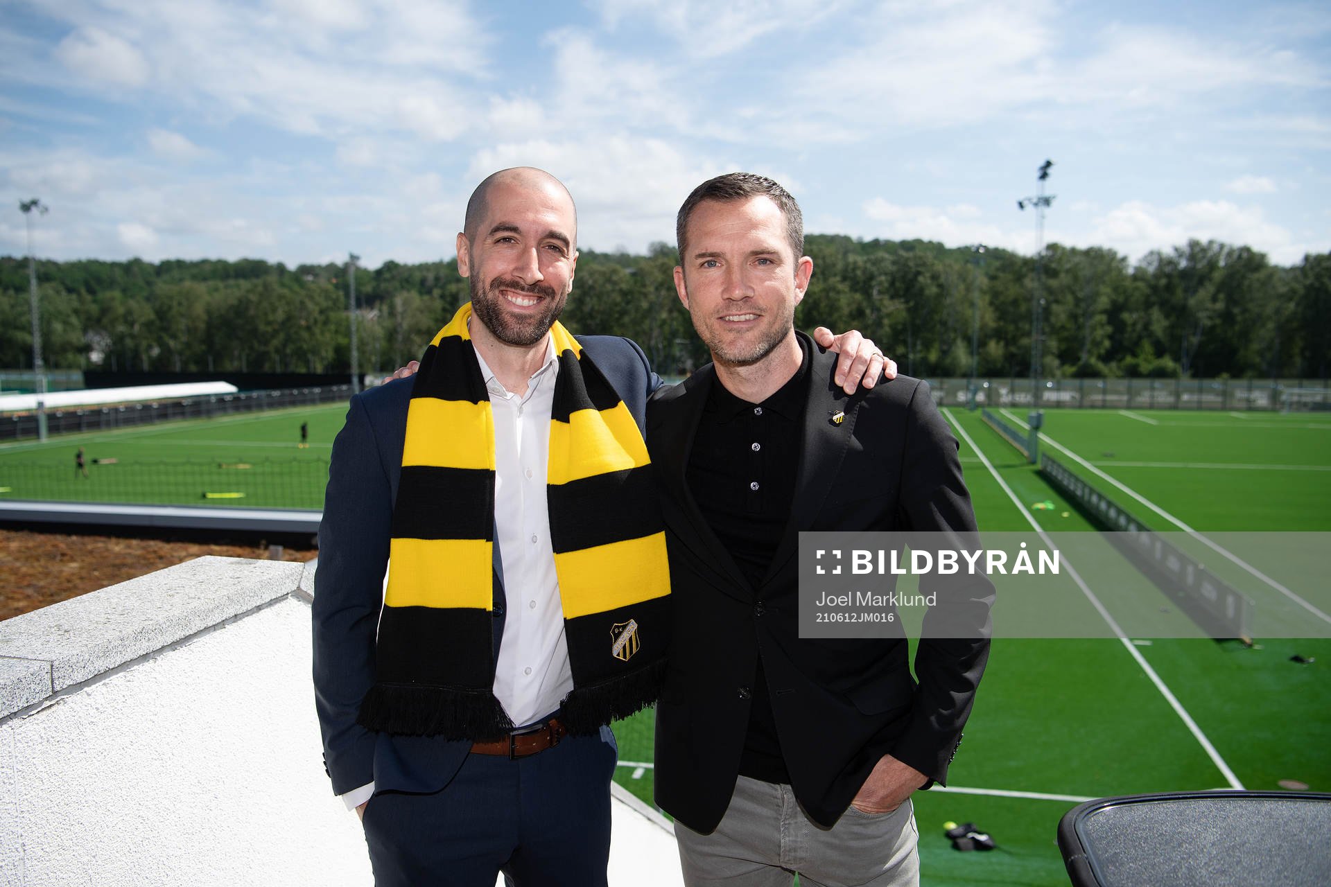 Martin Foyston, assisterande tränare, och Martin Ericsson,