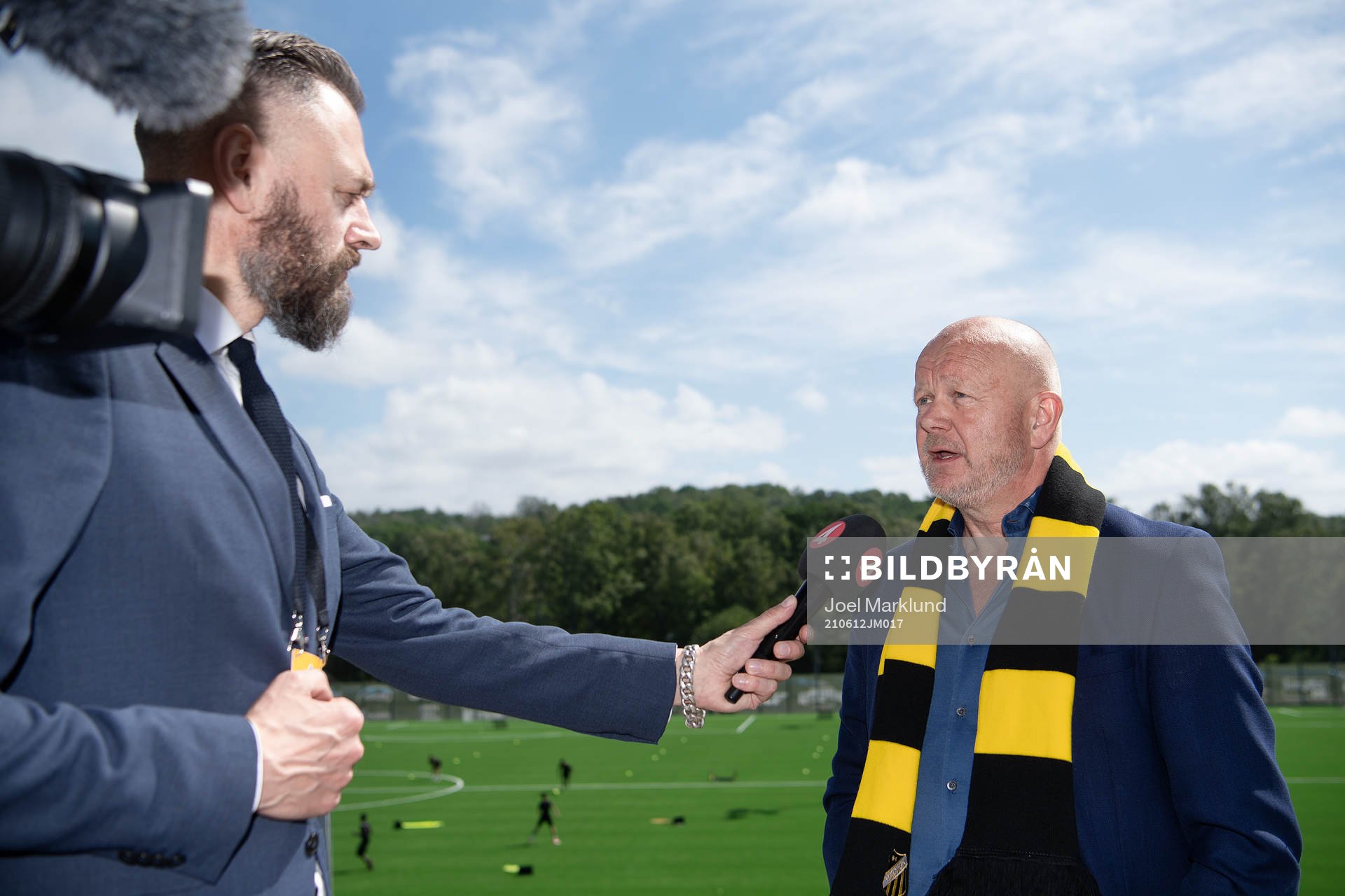 Olof Lundh, TV4, intervjuar Per-Mathias Høgmo, tränare