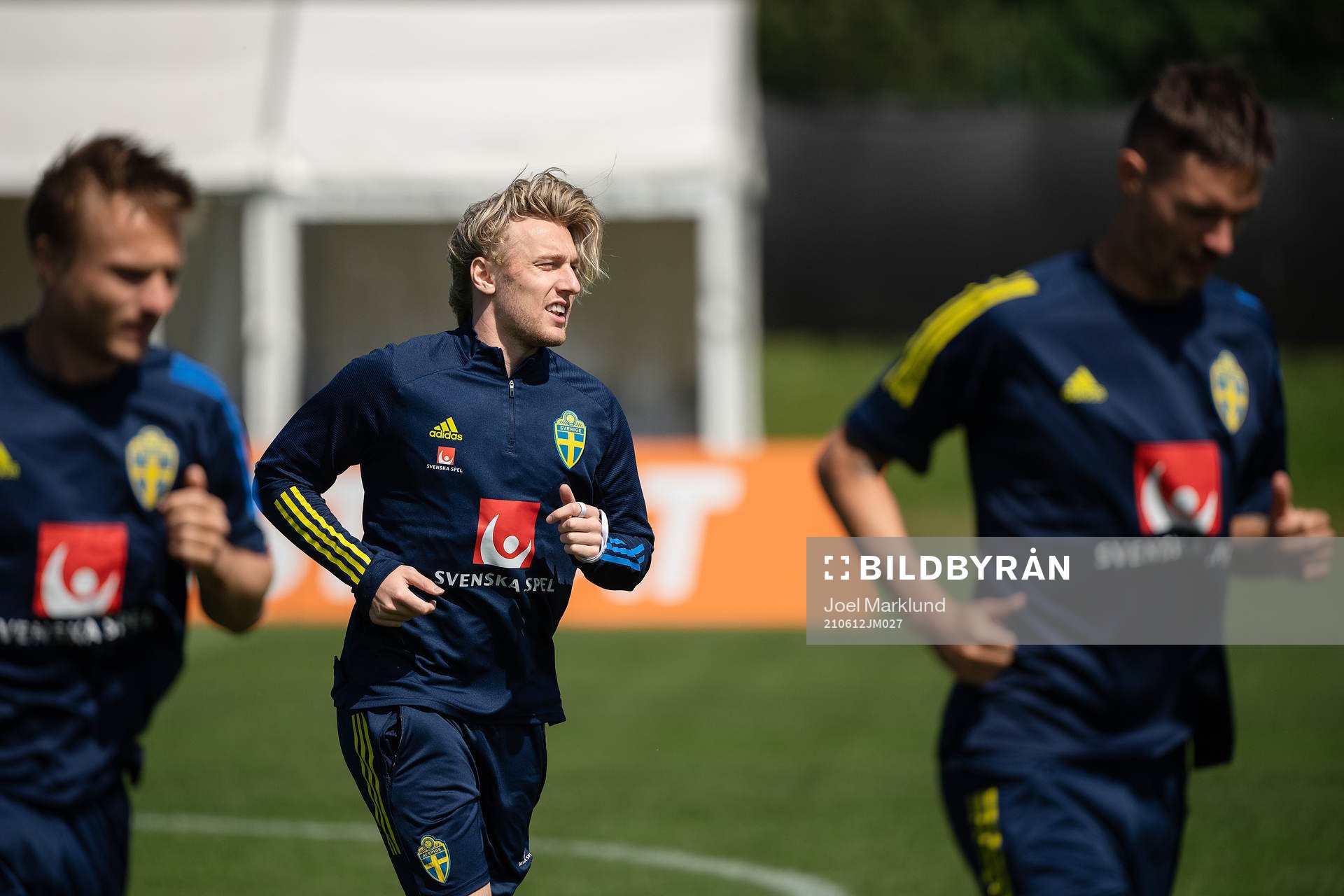 Emil Forsberg of the Swedish national football team at a