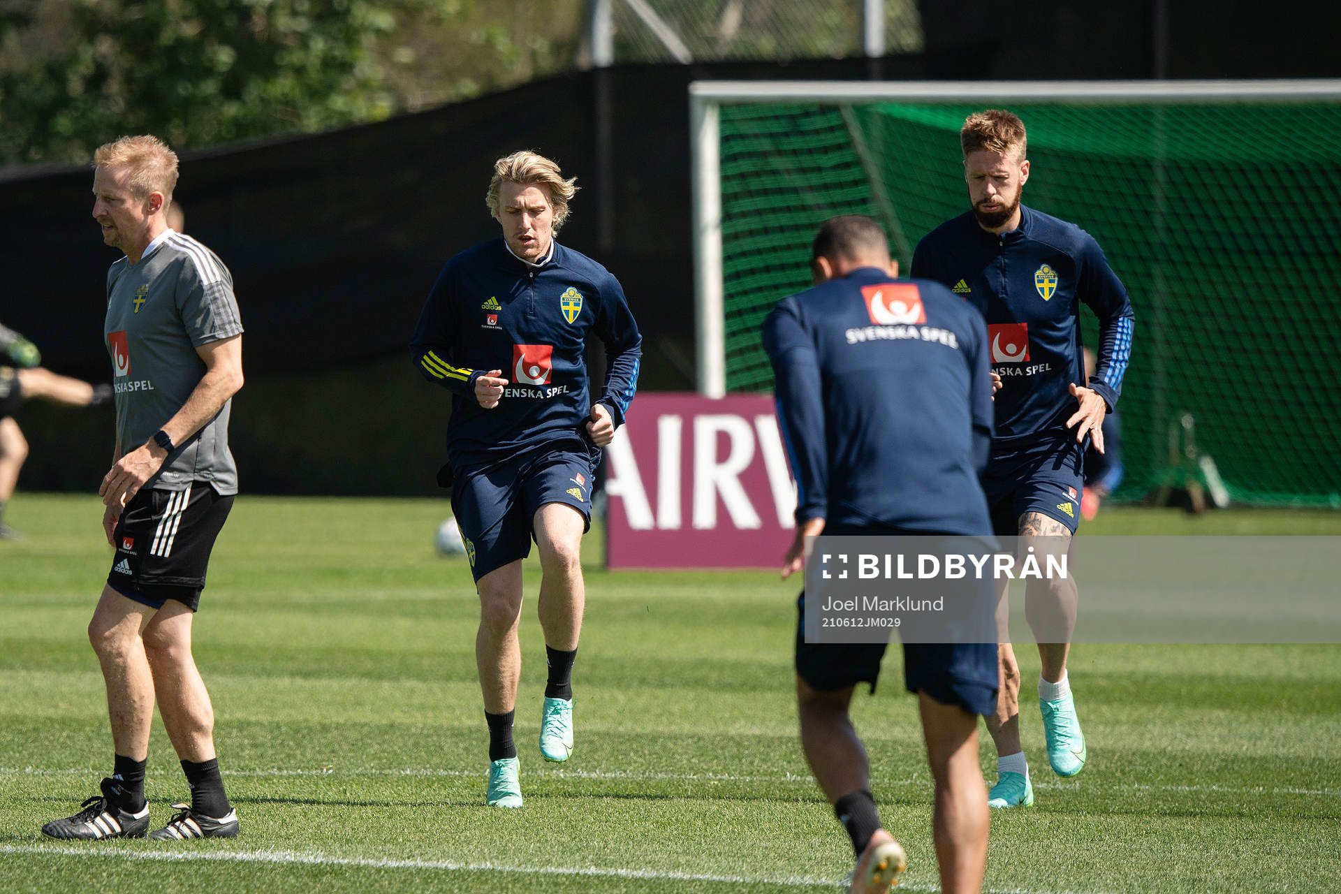 Emil Forsberg and Pontus Jansson of the Swedish national