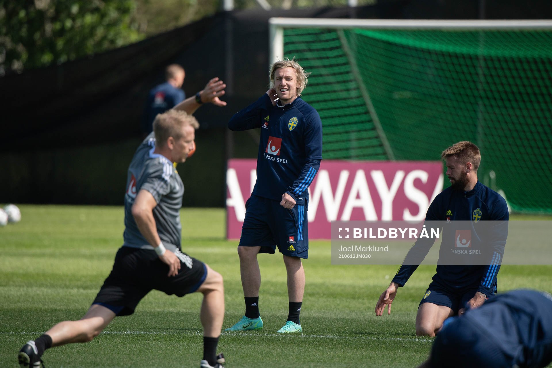 Emil Forsberg of the Swedish national football team at a