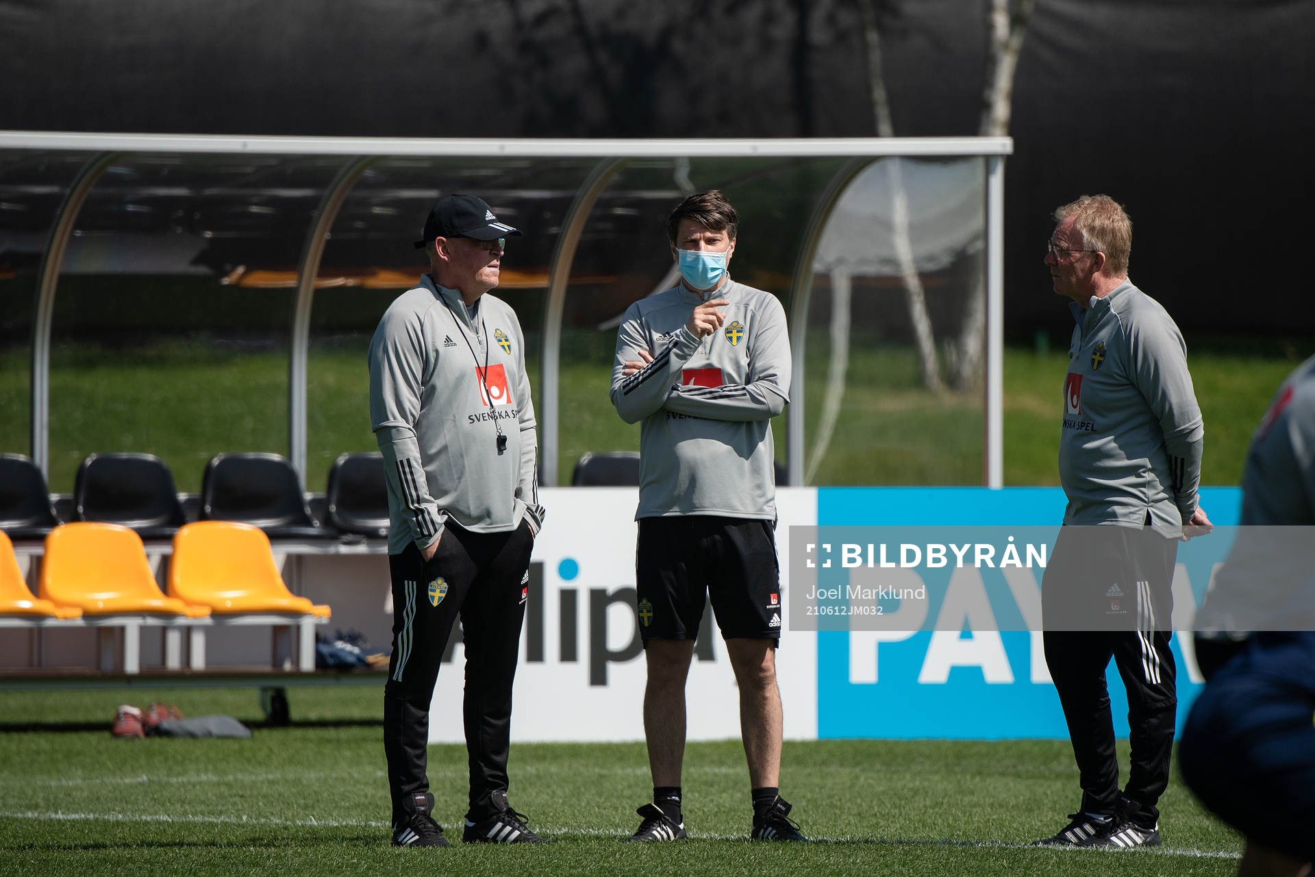 Janne Andersson, head coach, sport psychologist Daniel