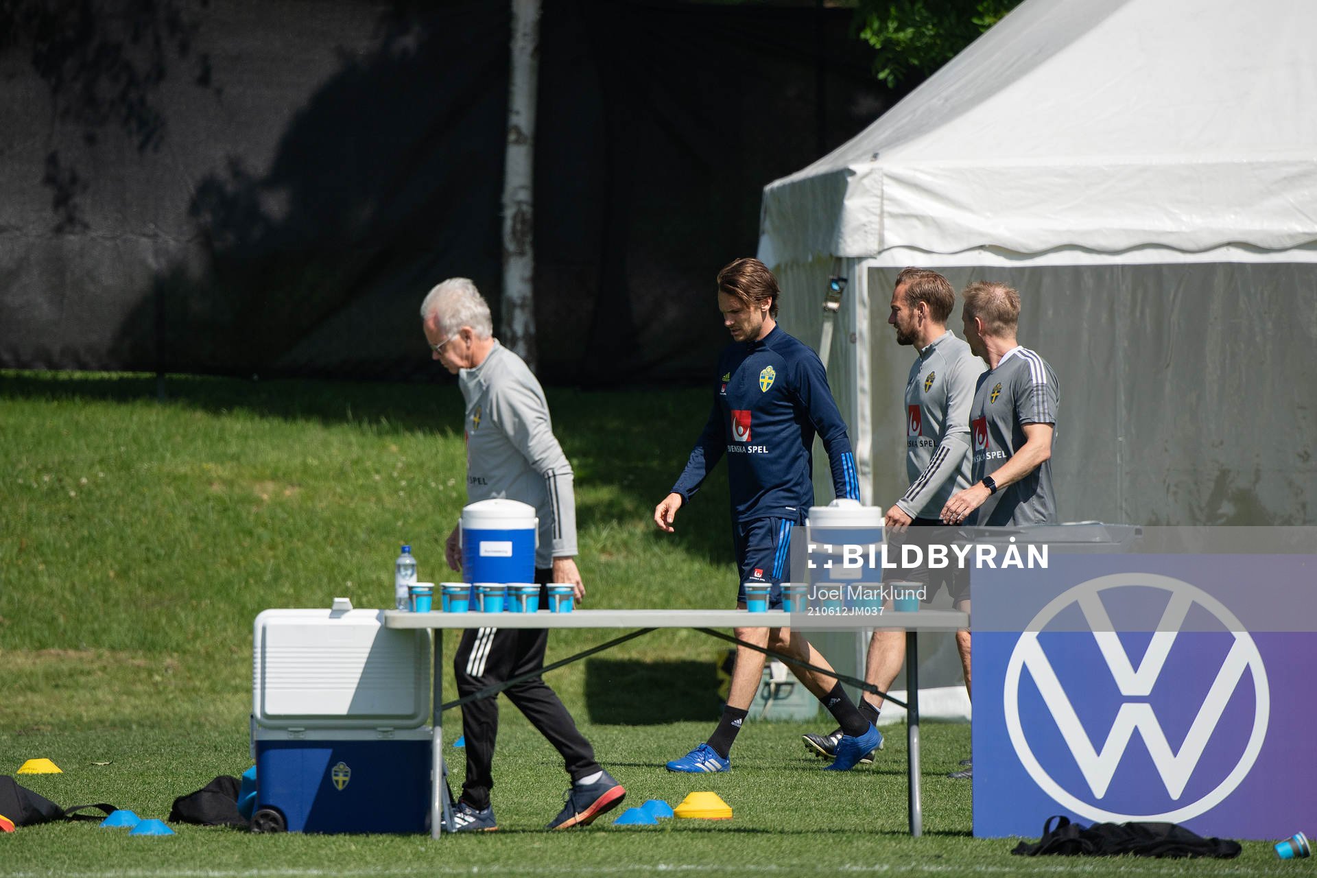 Albin Ekdal of the Swedish national football team at a