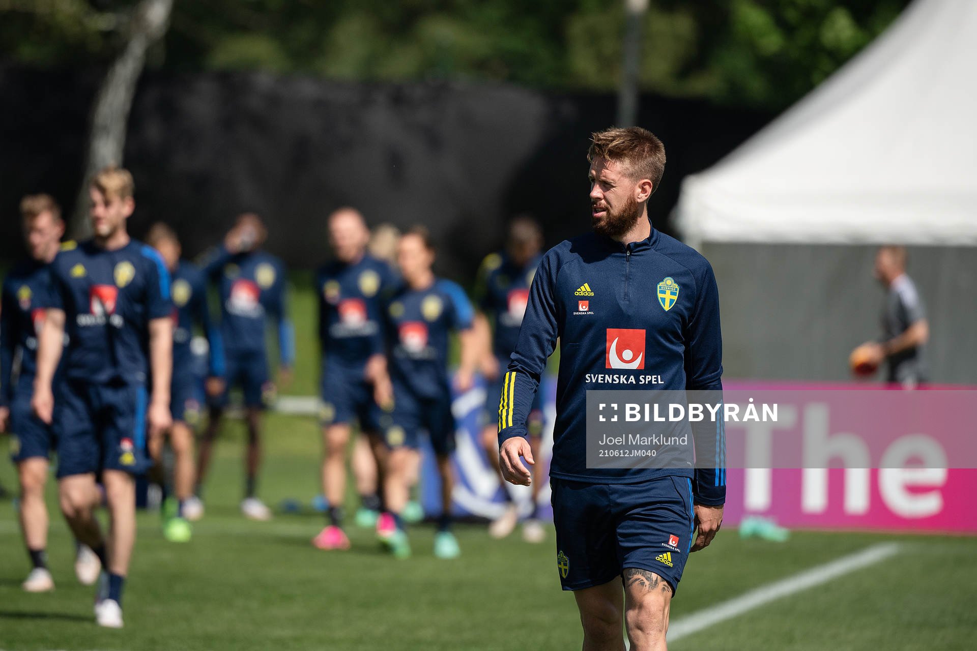 Pontus Jansson of the Swedish national football team at a