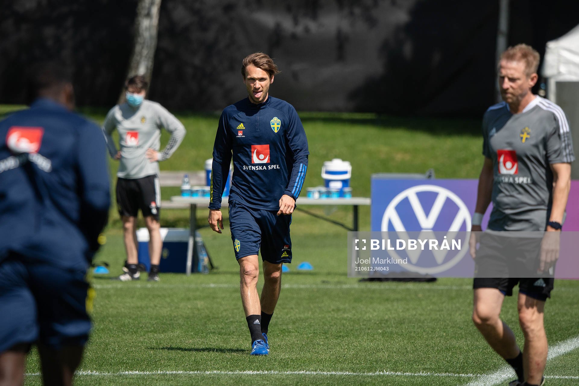 Albin Ekdal of the Swedish national football team at a