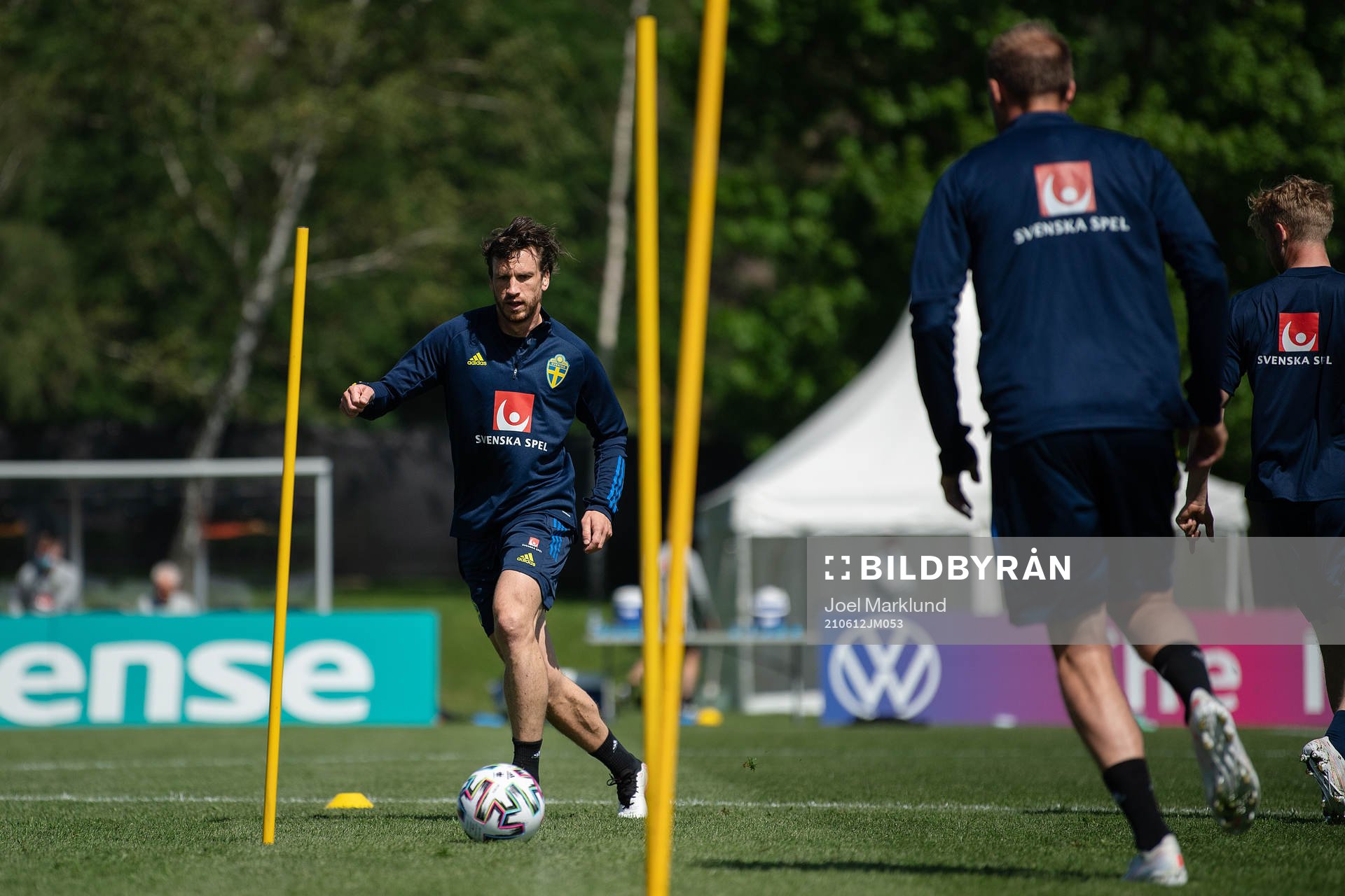 Gustav Svensson of the Swedish national football team at a